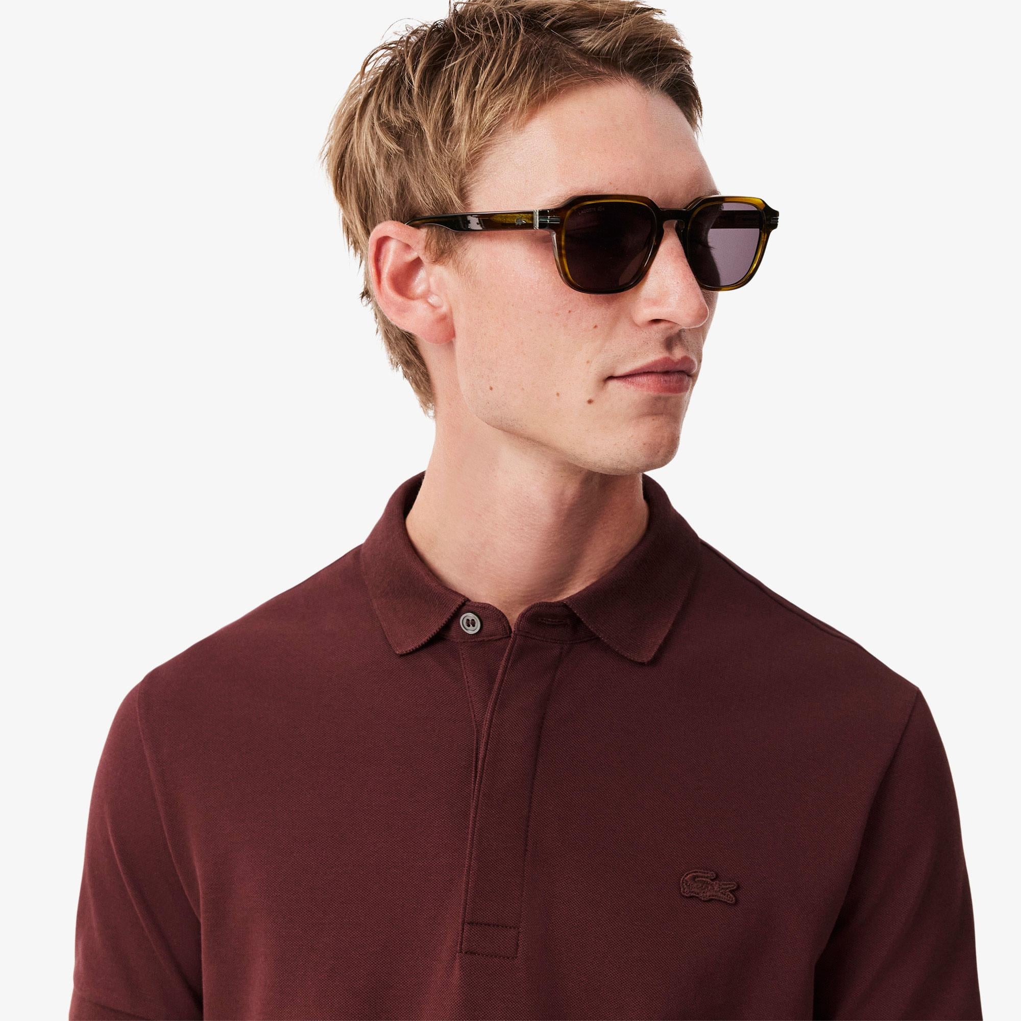 Lacoste Paris Erkek Regular Fit Bordo Polo