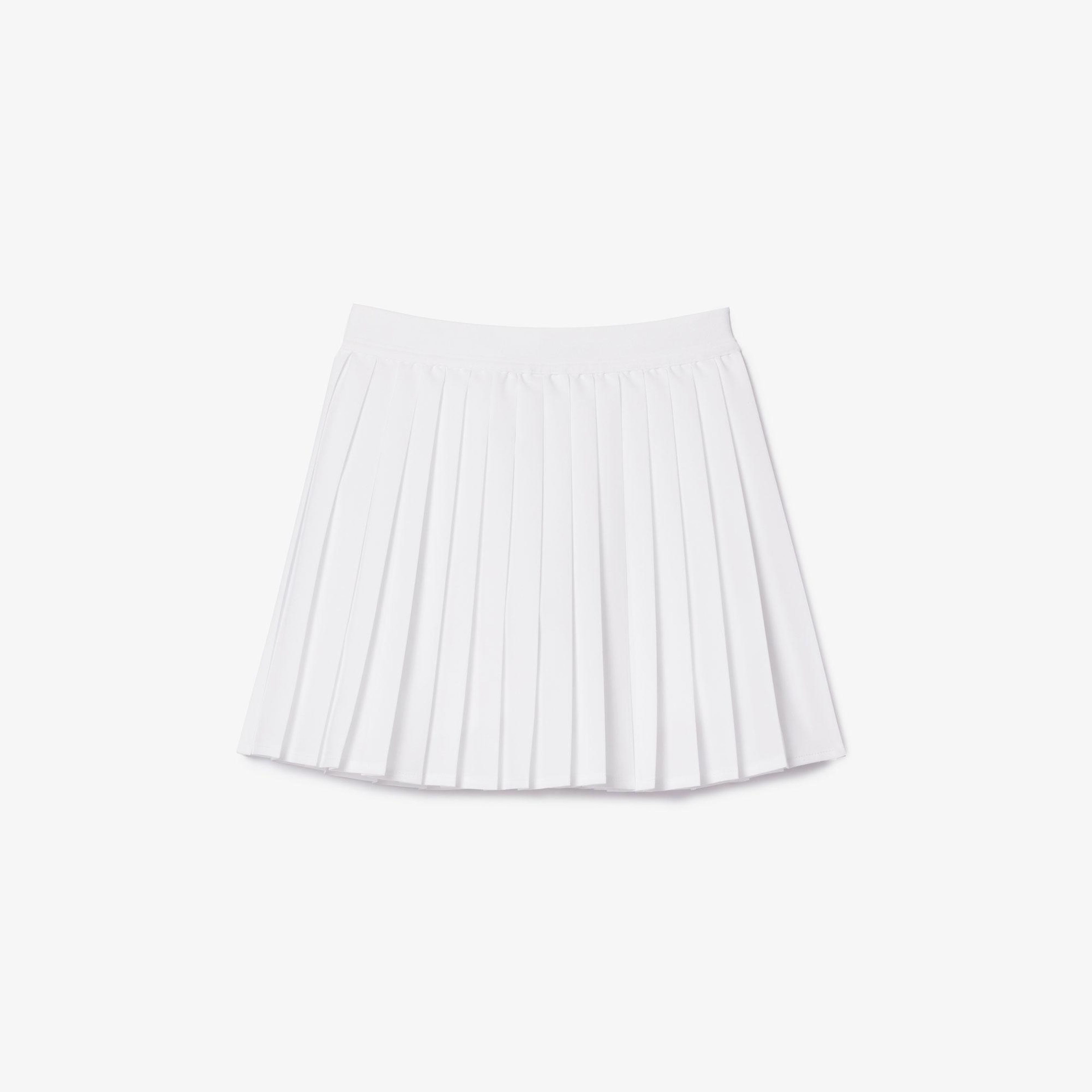 Lacoste Kız Çocuk Pileli Beyaz Etek