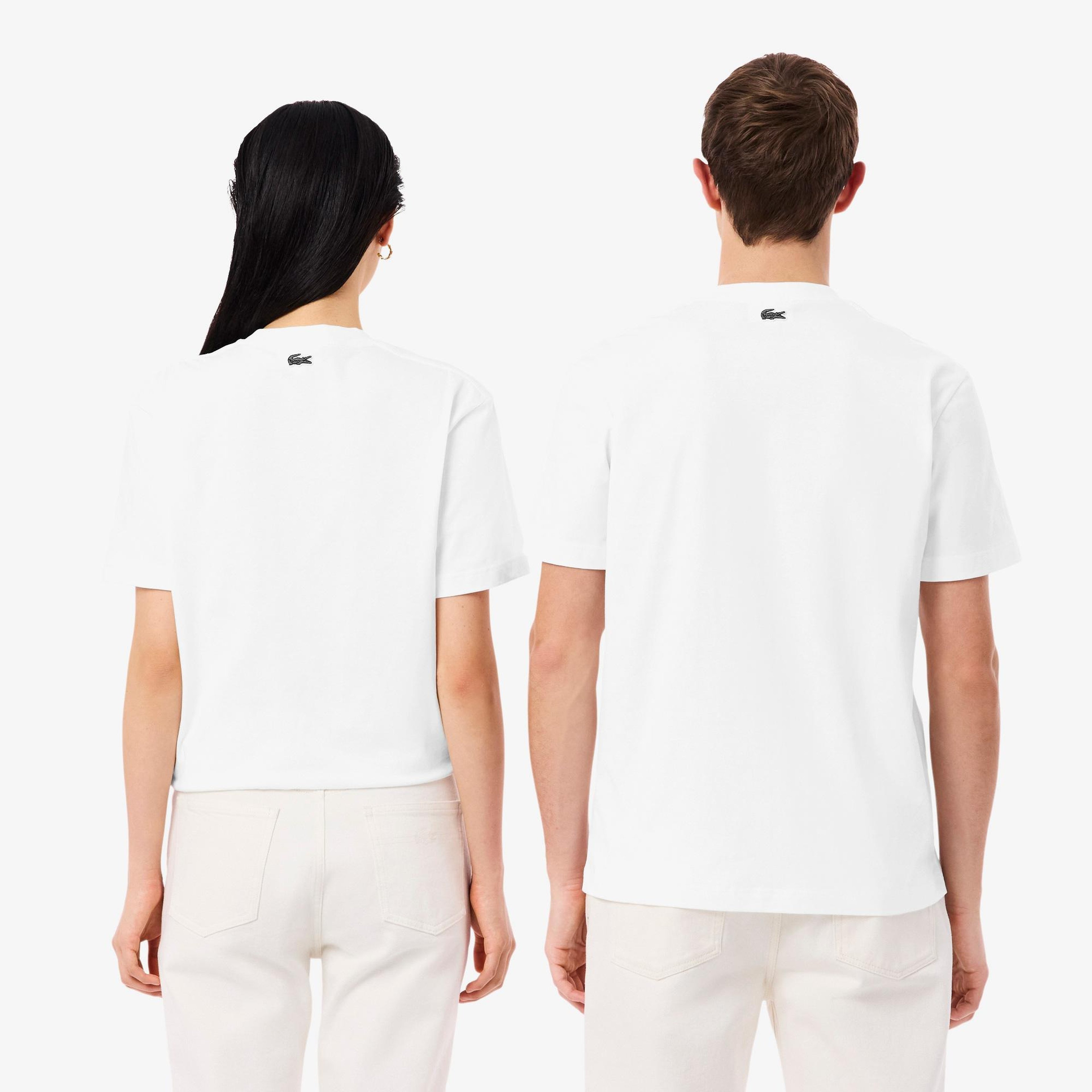 Lacoste Classic Fit Unisex Beyaz T-Shirt