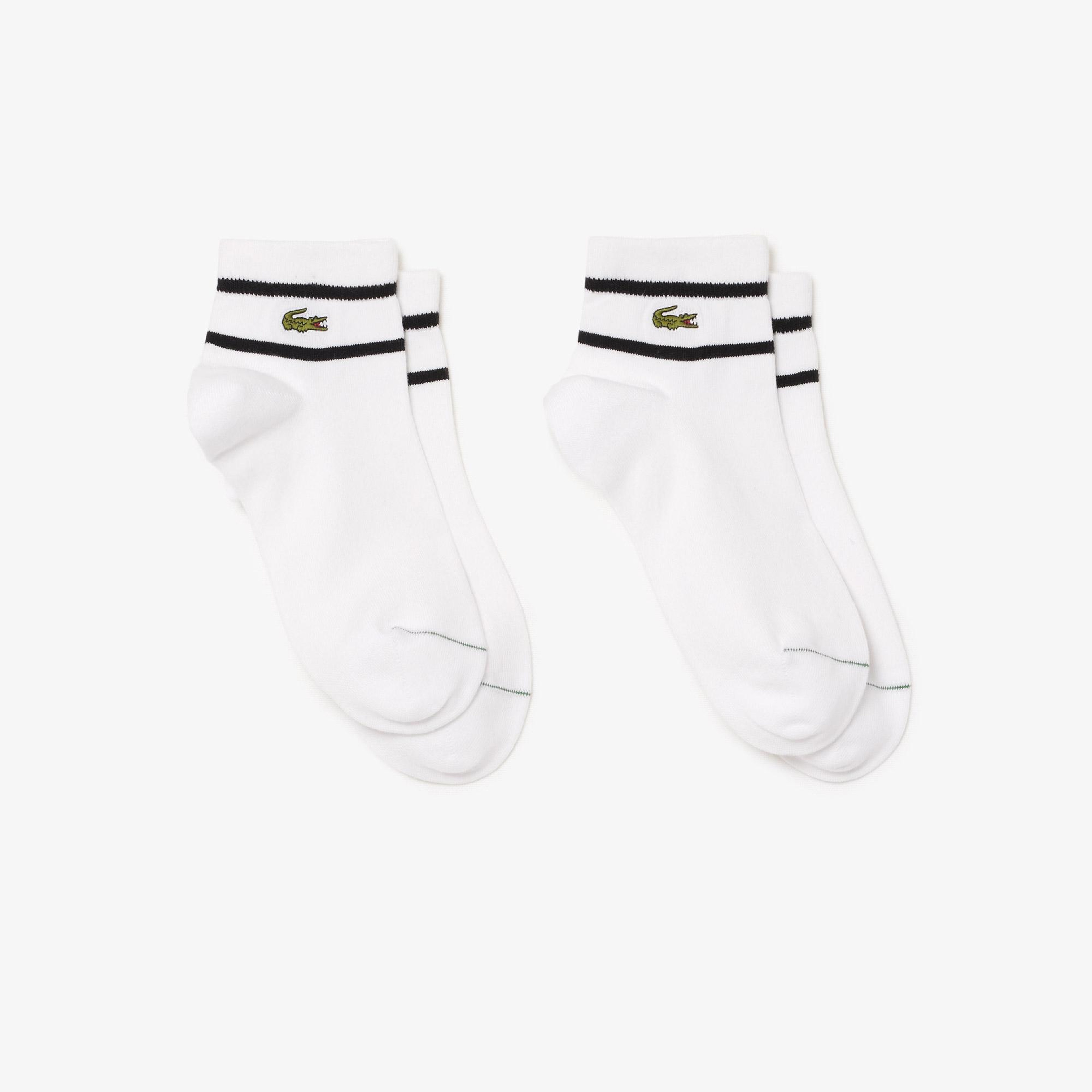 Lacoste Unisex 2'li Beyaz Çorap