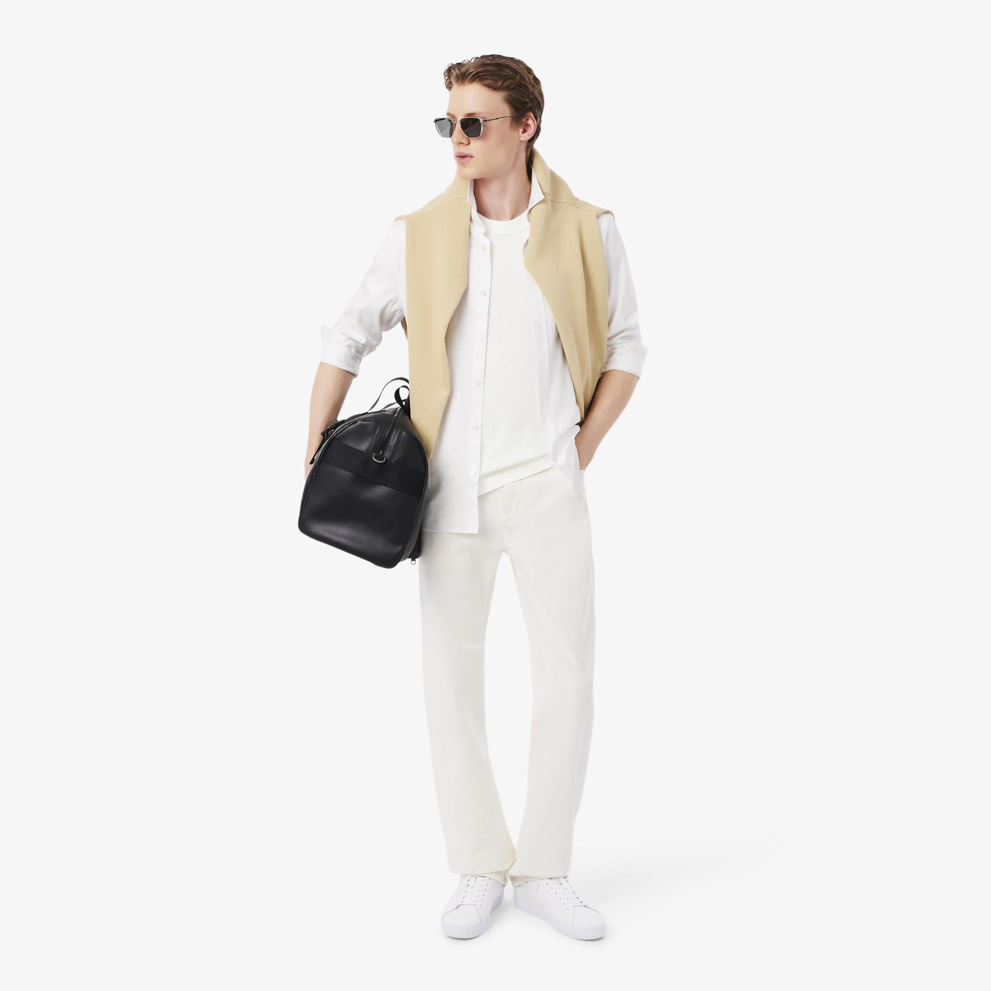Lacoste Erkek Classic Fit Bisiklet Yaka Beyaz T-Shirt