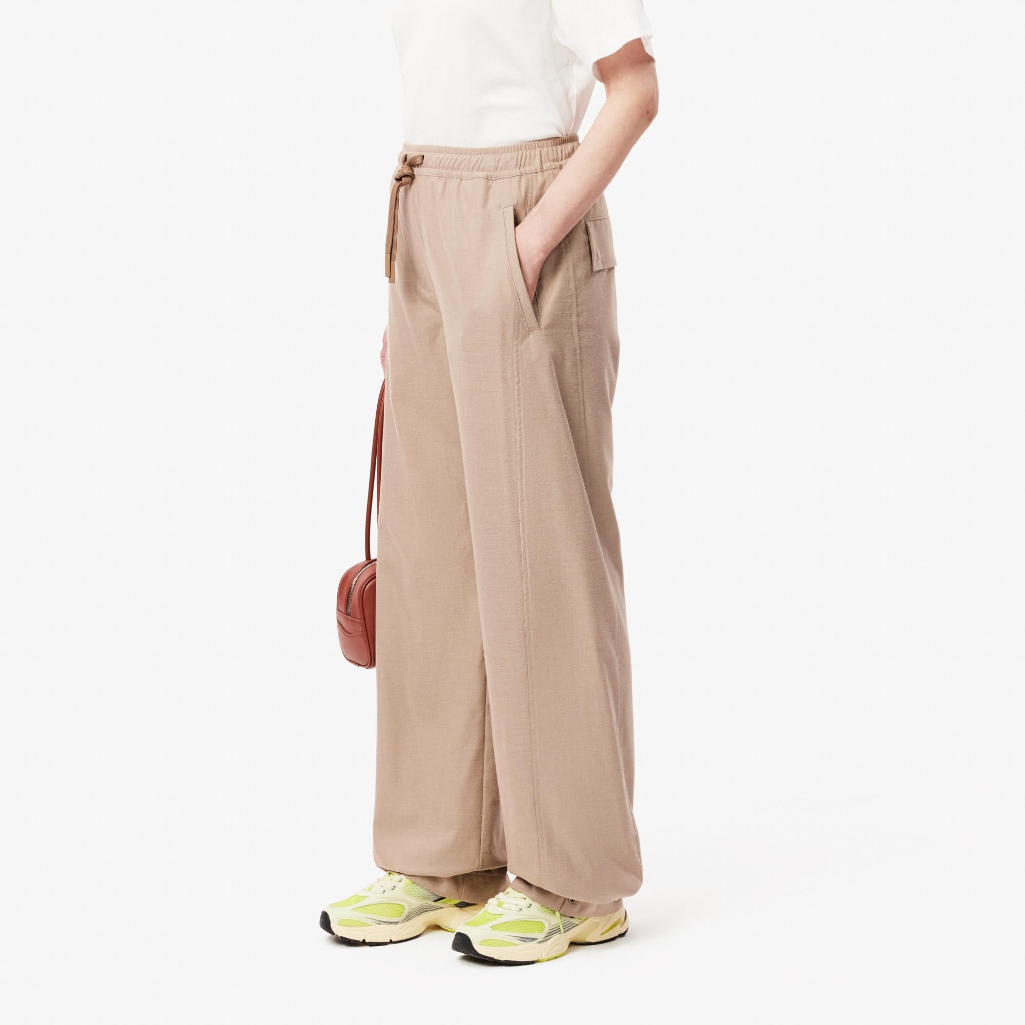 Kadın Wide Fit Bej Pantolon