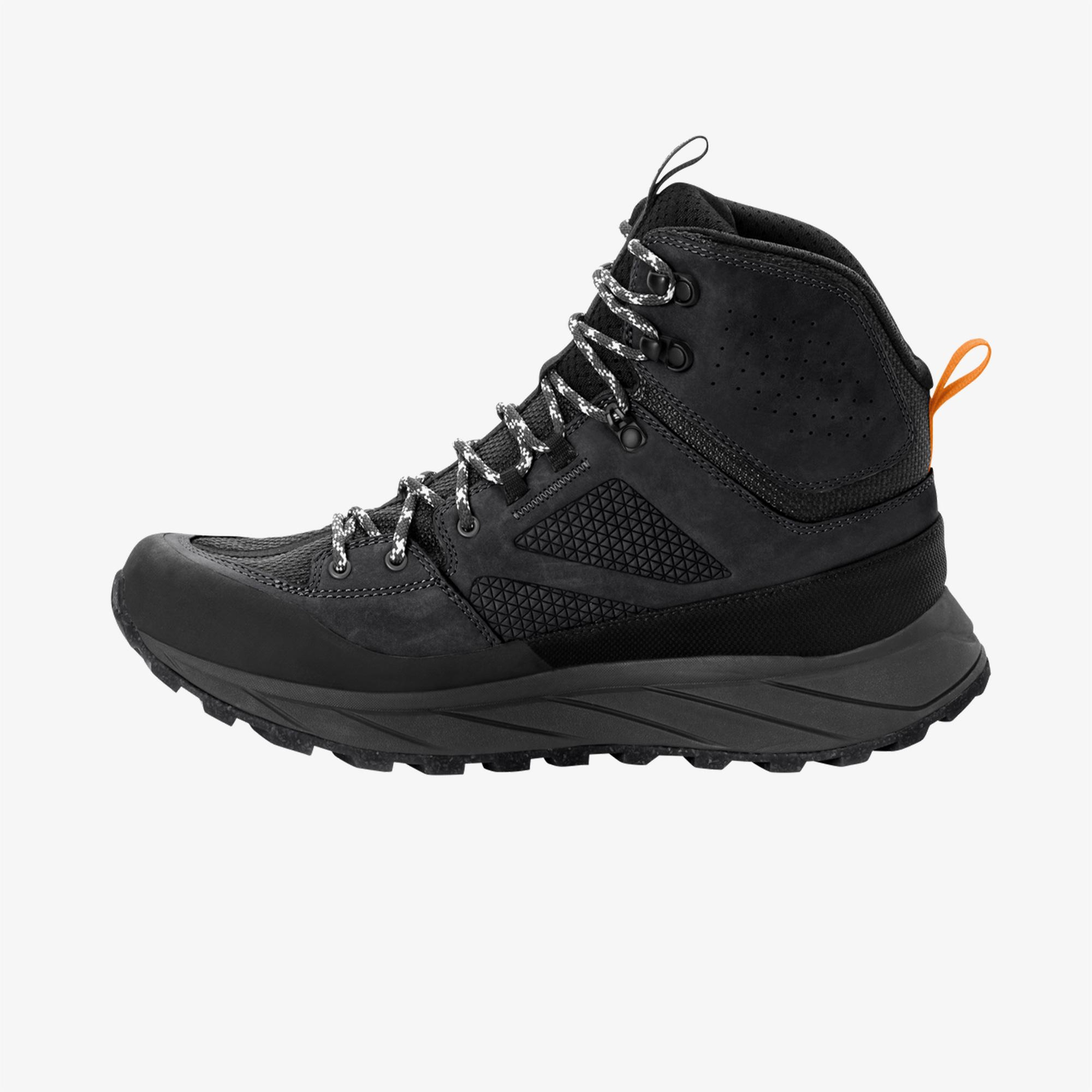 Jack Wolfskin Terraquest Texapore Mid Erkek Siyah Bot