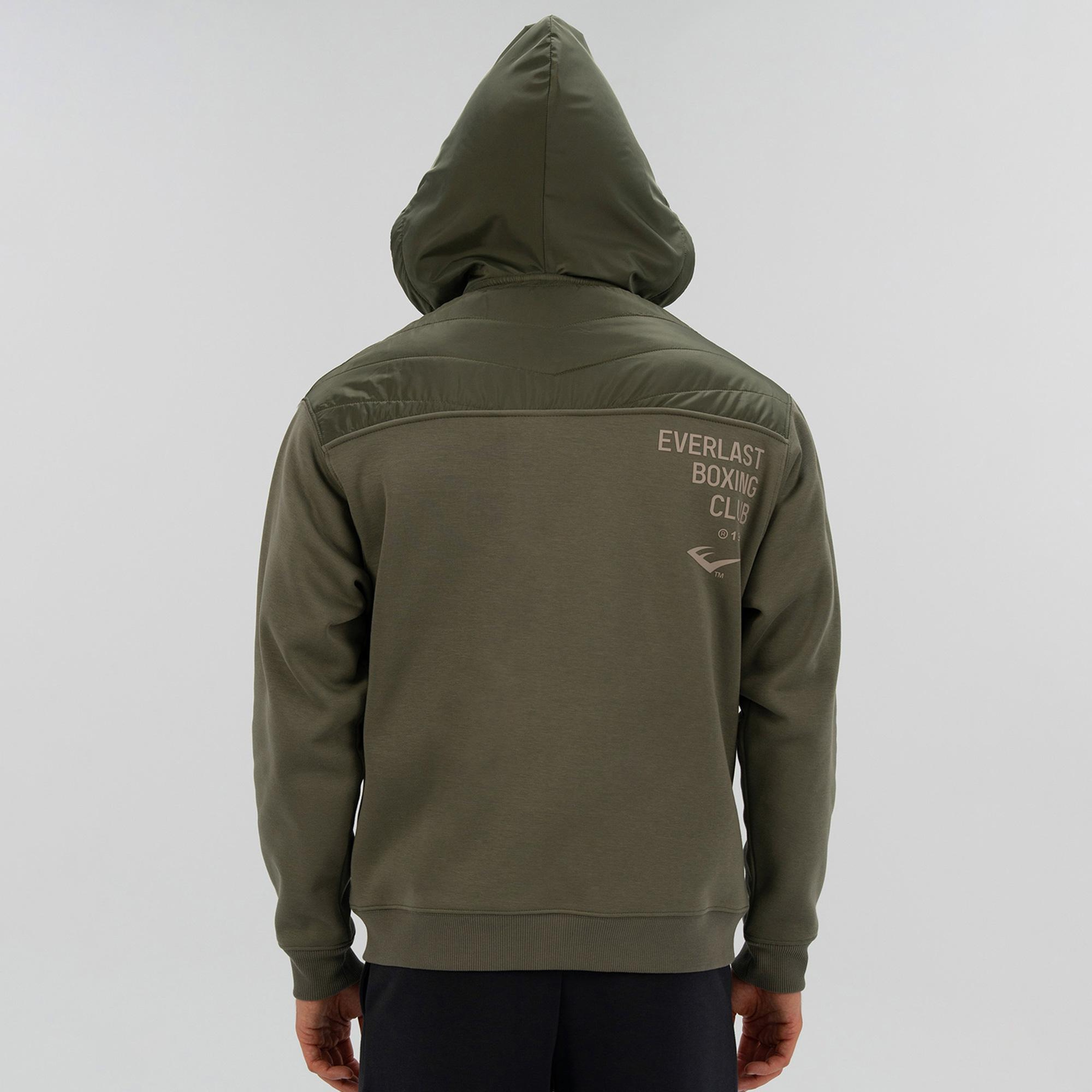 Everlast Boxing Club 2.0 Full Zip Erkek Haki Sweatshirt