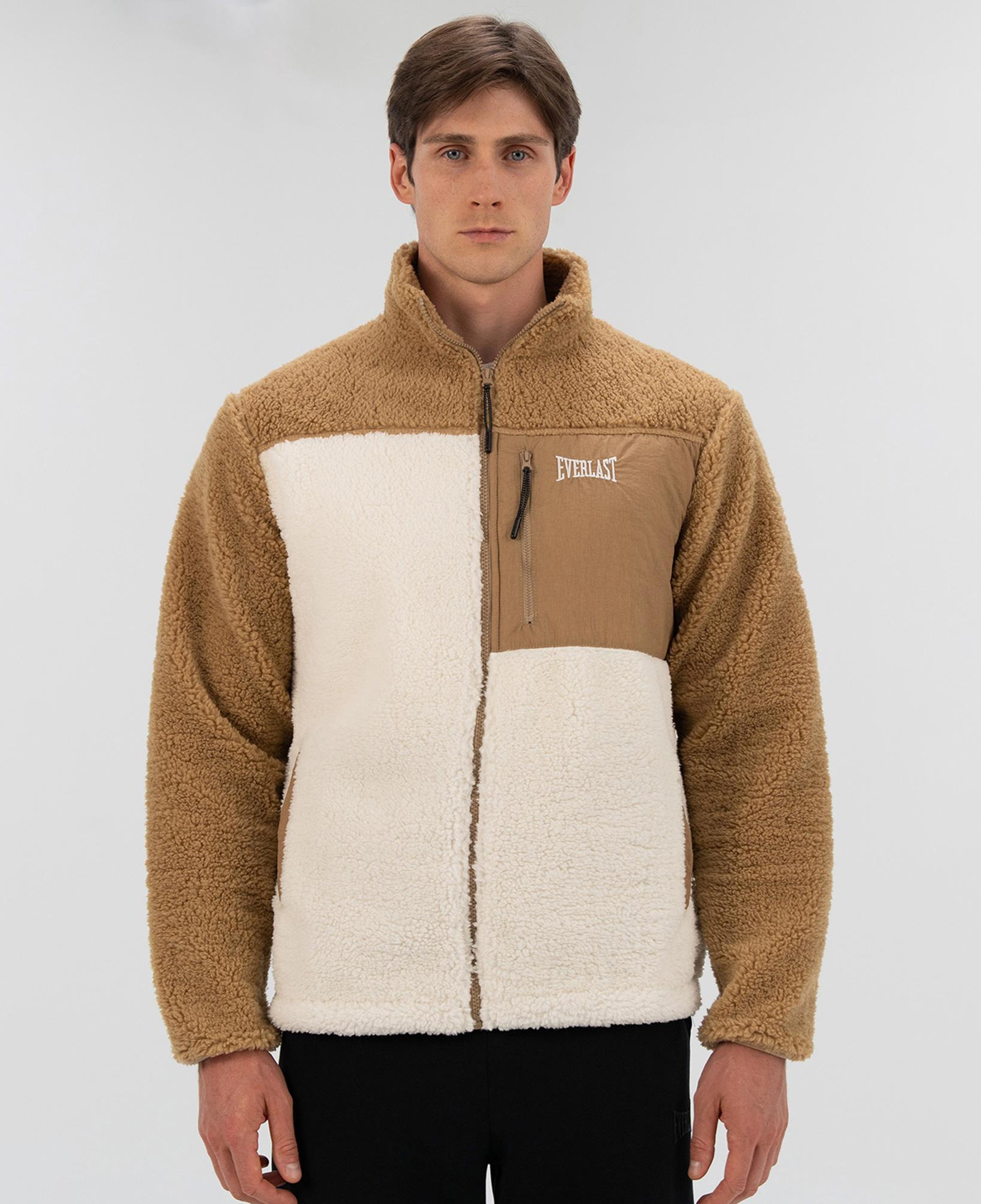 Everlast Winter Essentials Full Zip Sherpa Erkek Krem Sweatshirt