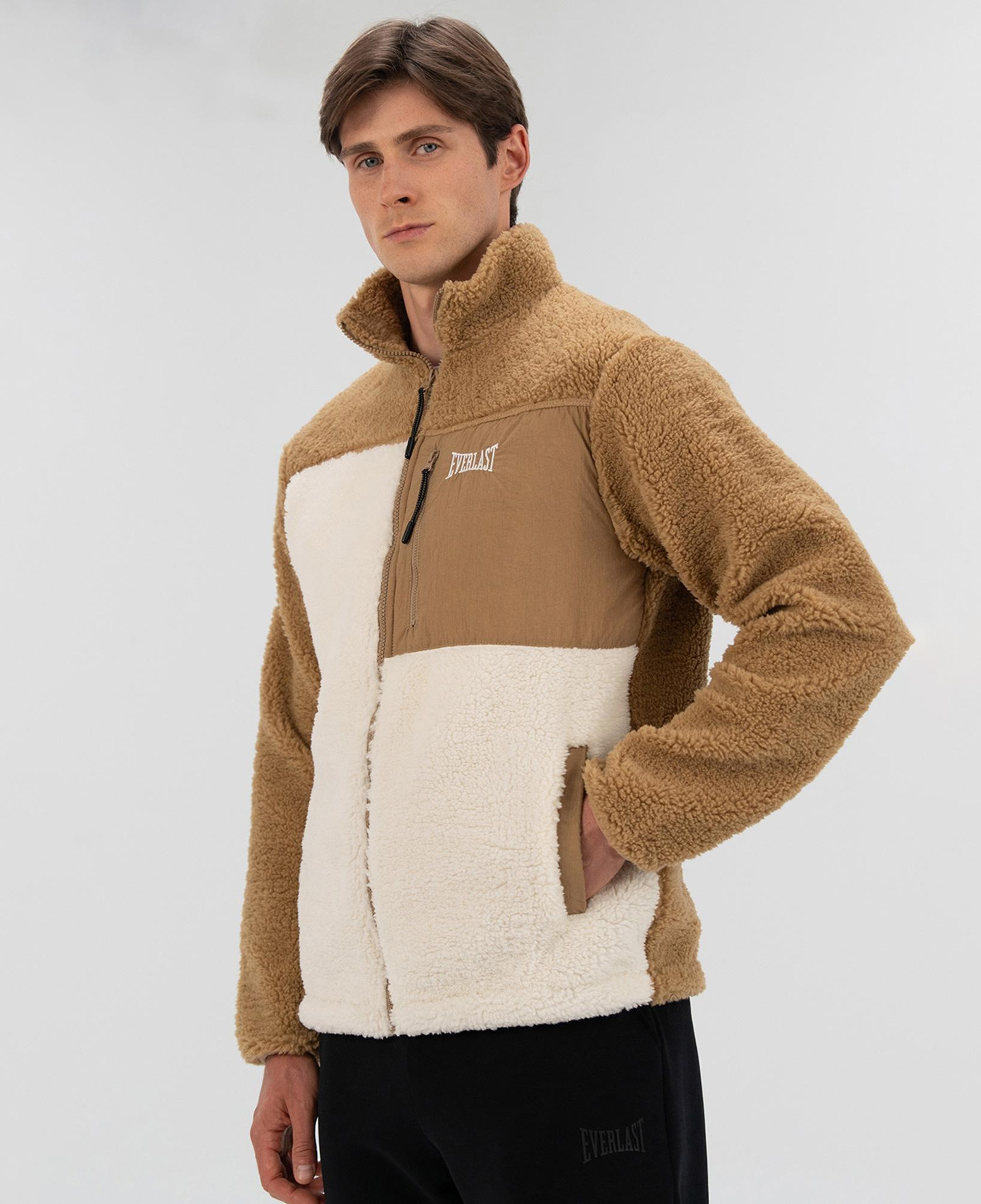 Everlast Winter Essentials Full Zip Sherpa Erkek Krem Sweatshirt