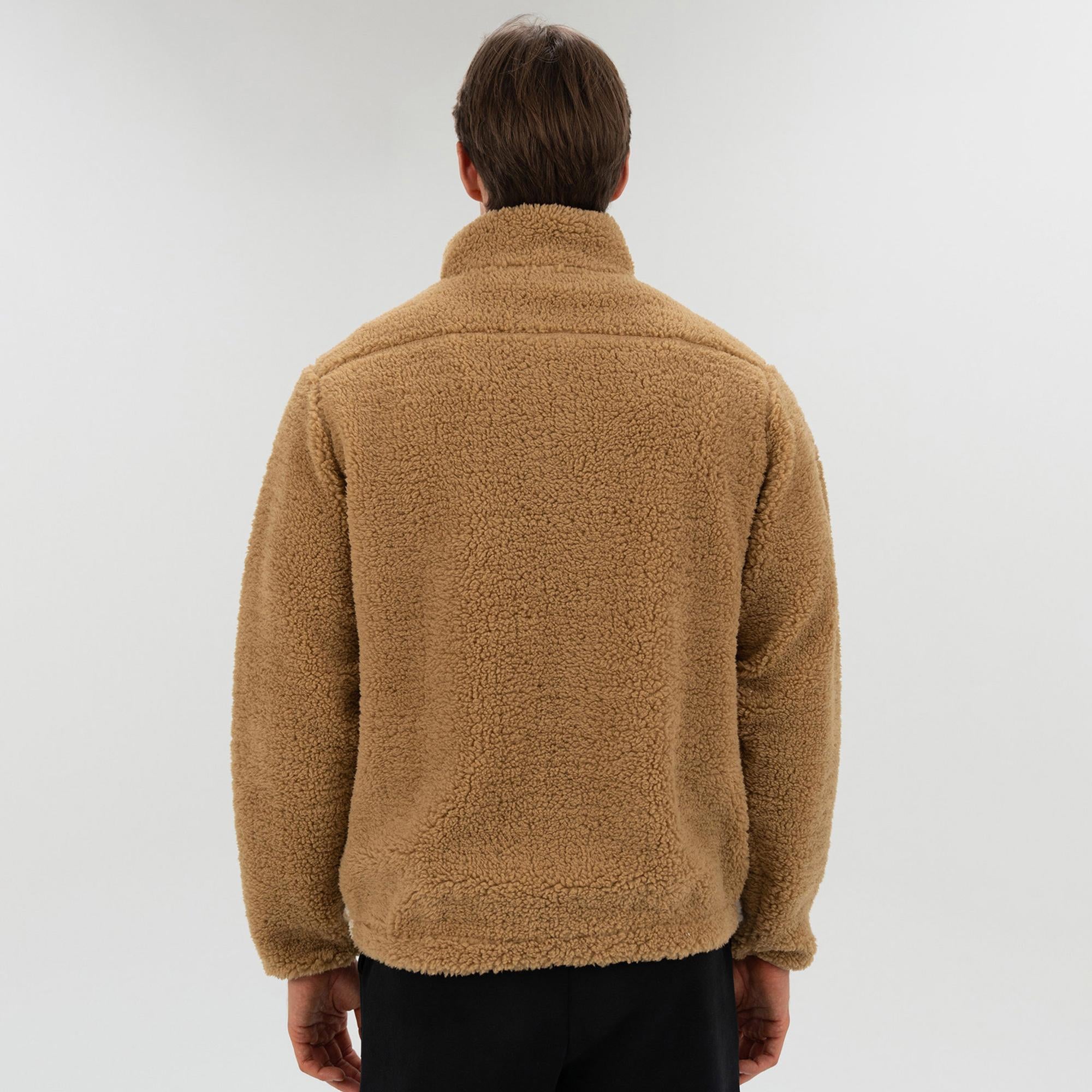 Everlast Winter Essentials Full Zip Sherpa Erkek Krem Sweatshirt