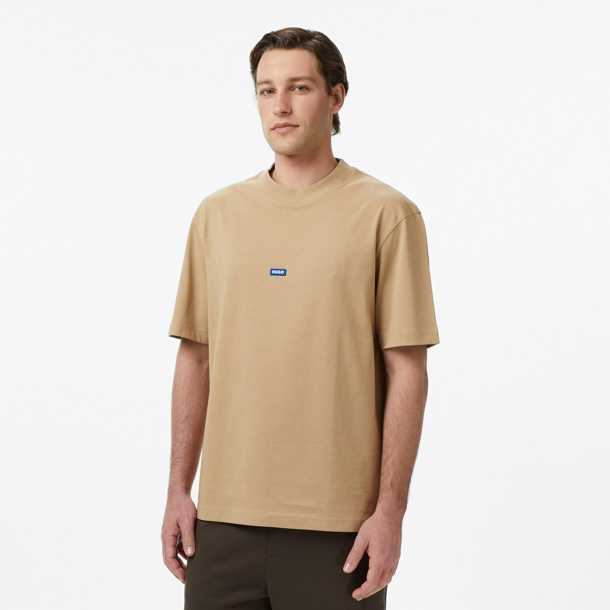Hugo Nieros Erkek Bej T-Shirt
