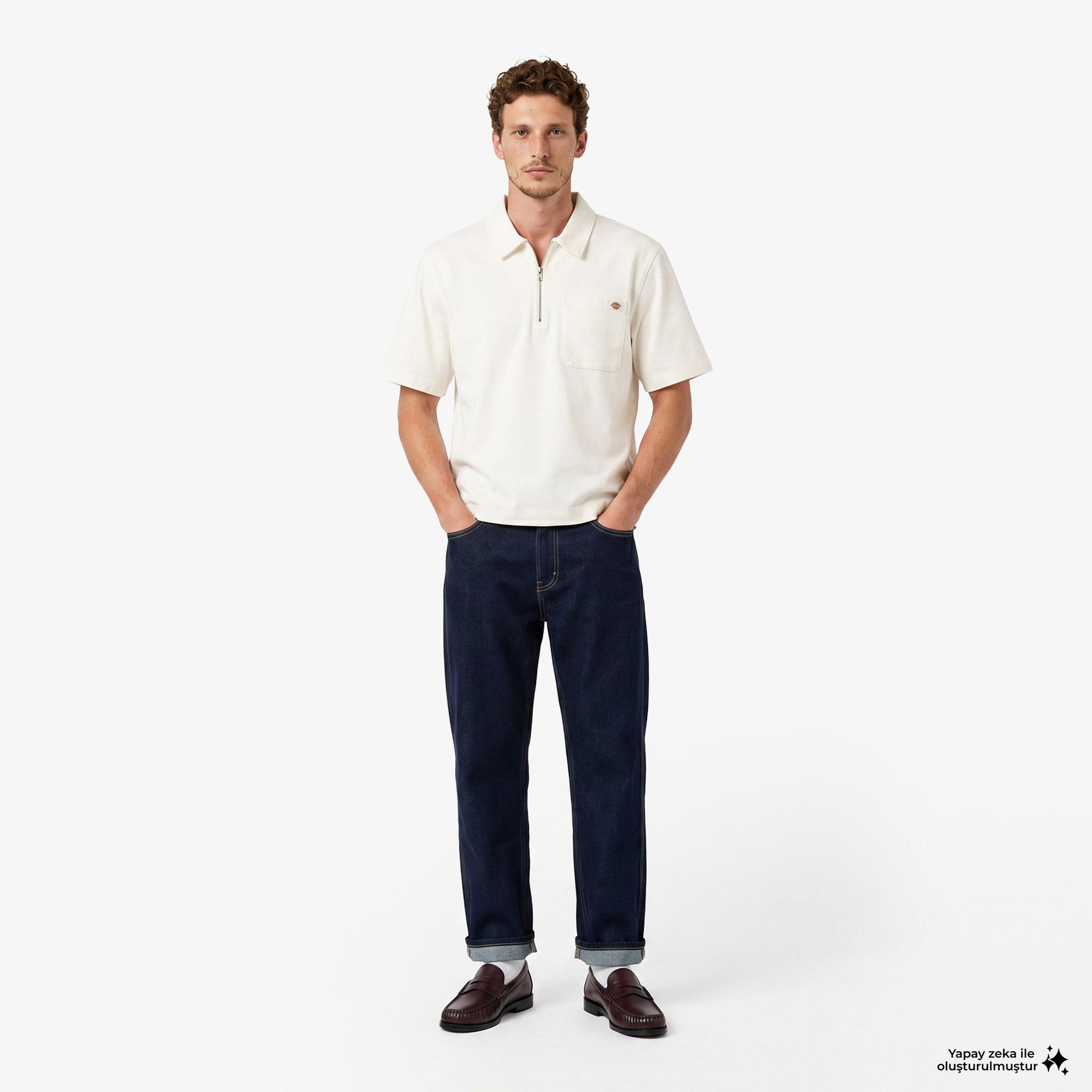 Dickies 958 Baggy Tapered Work Erkek Mavi Pantolon