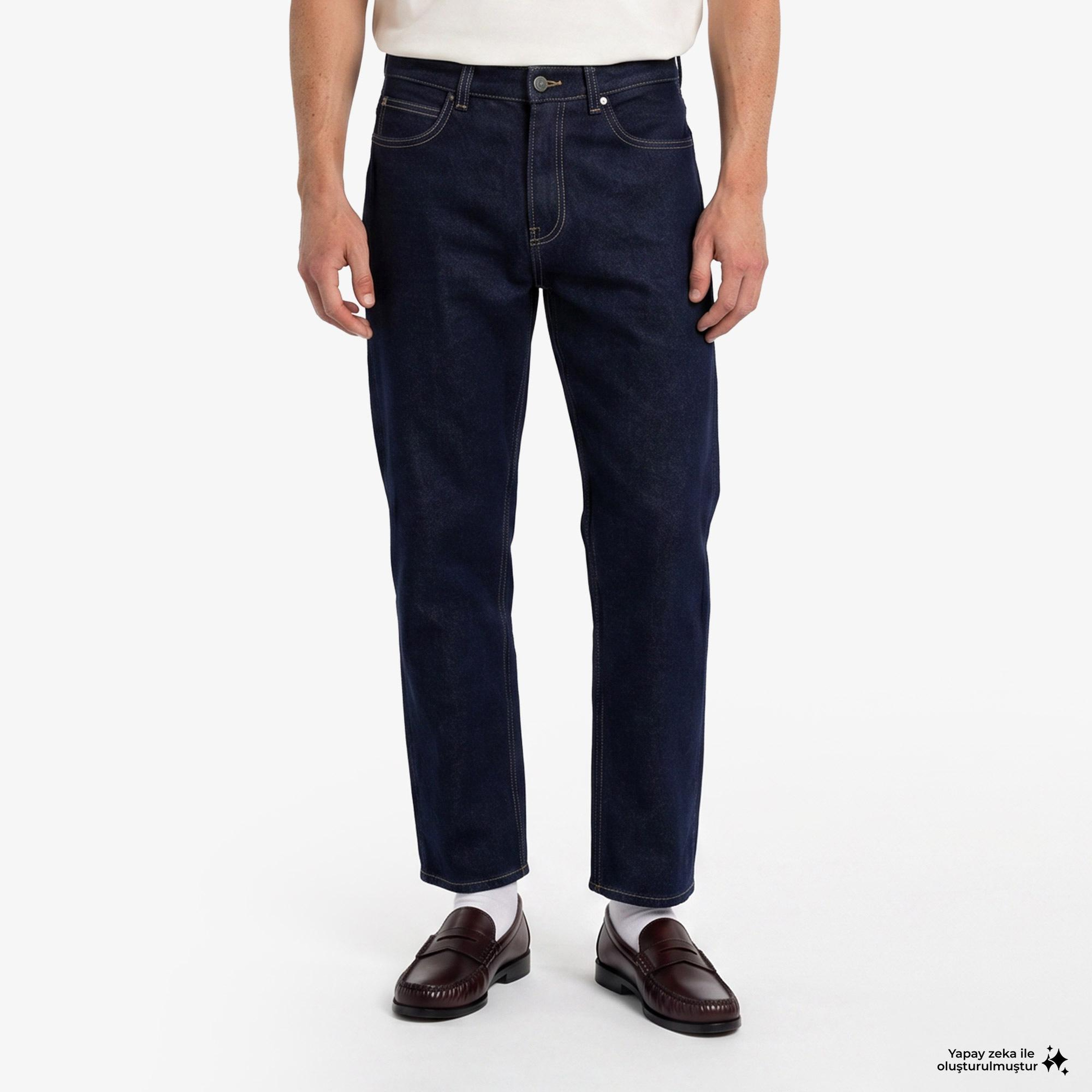 Dickies 958 Baggy Tapered Work Erkek Mavi Pantolon