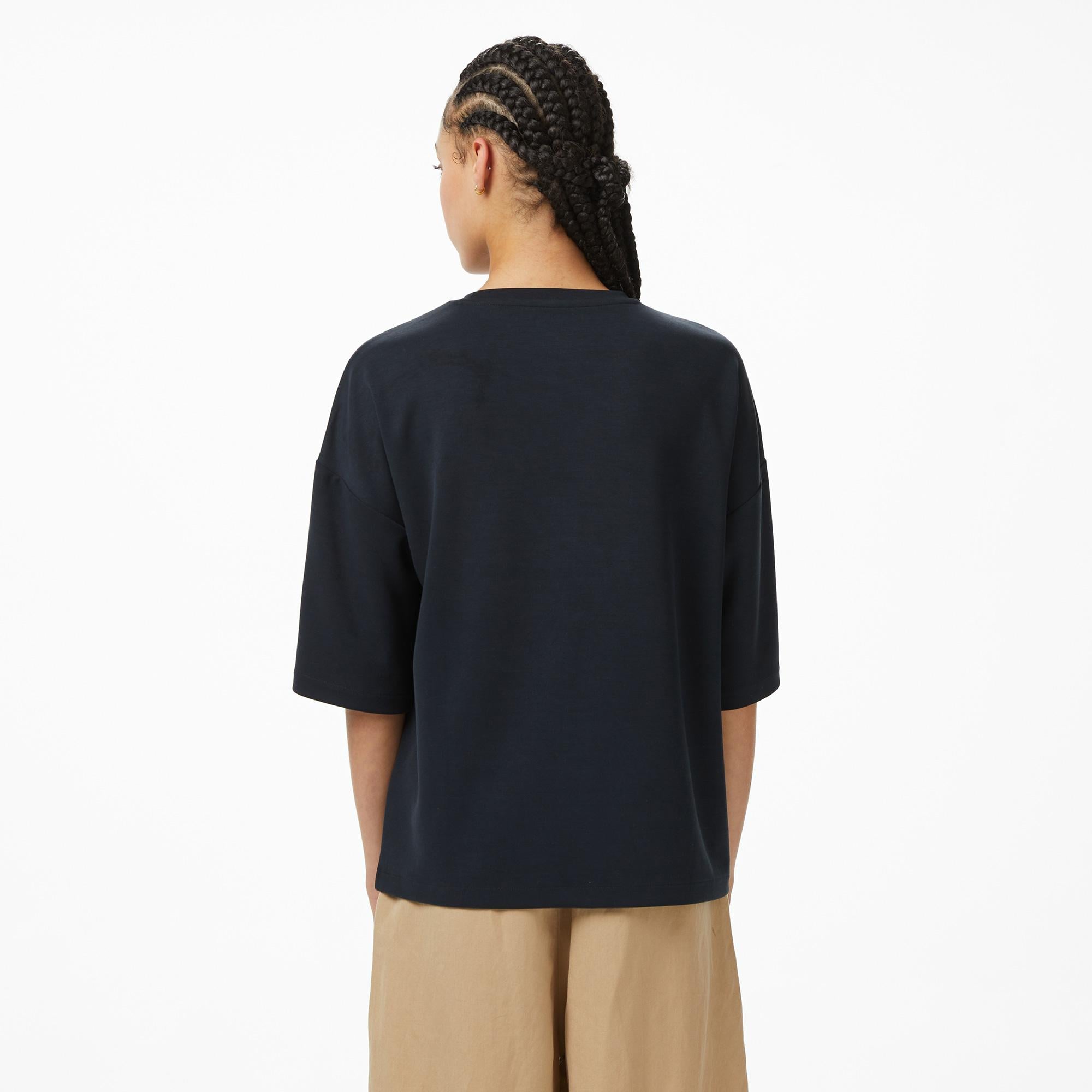 Nautica Kadın Siyah Oversize Fit T-Shirt