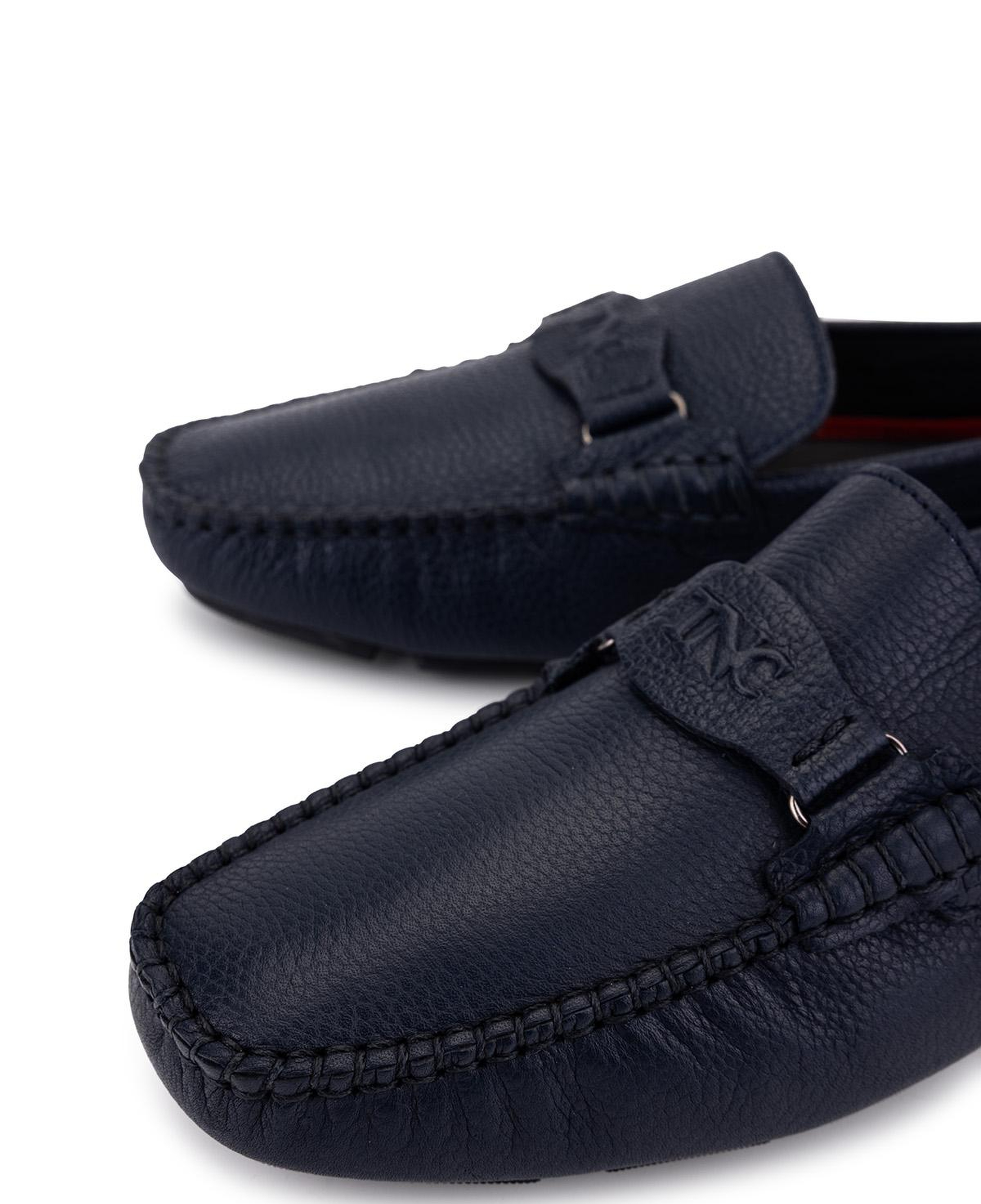 Tamer Tanca Erkek Hakiki Deri Lacivert Loafer Ayakkabı