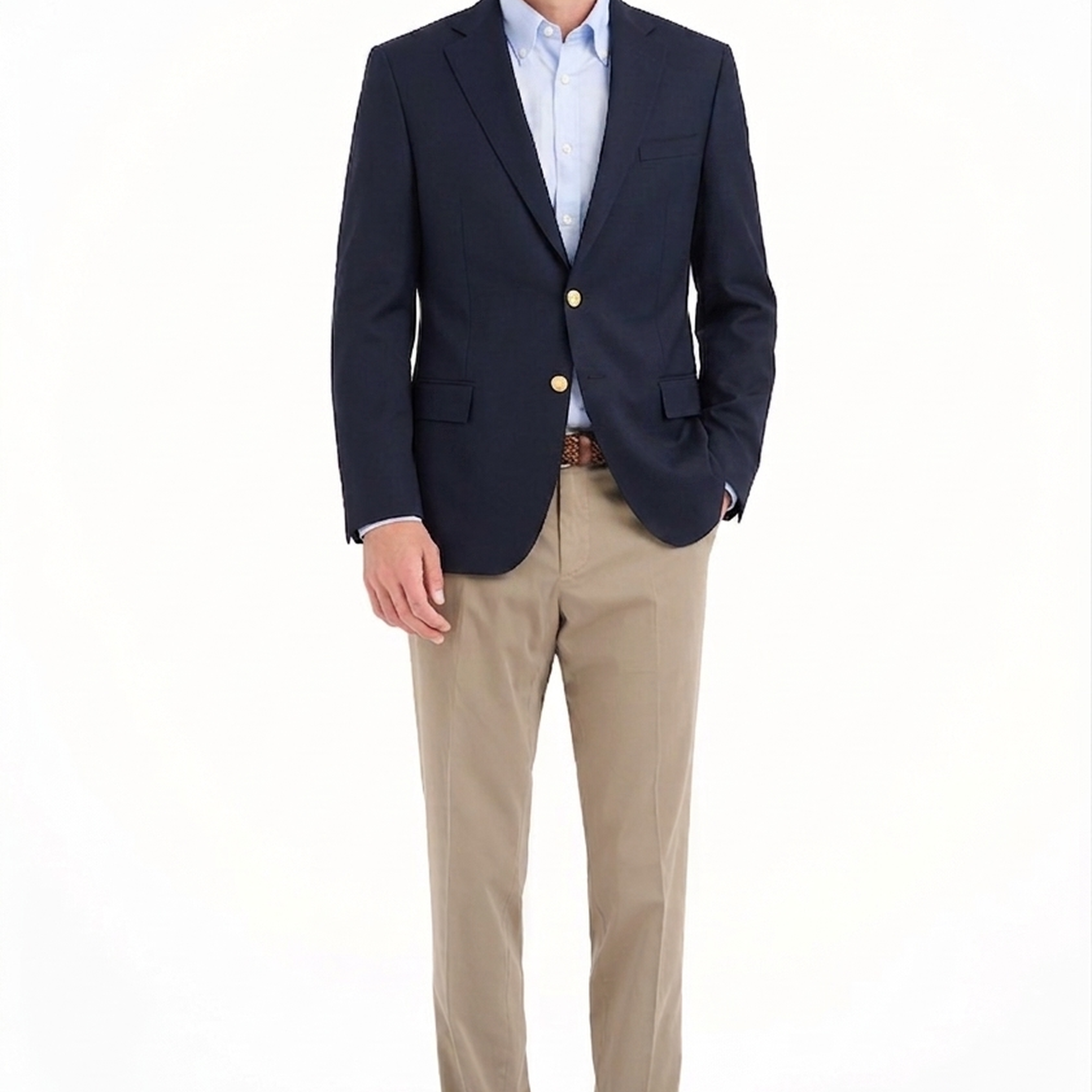 Erkek Lacivert Loro Piana 170's Kumaşıyla Üretilmiş Blazer Ceket