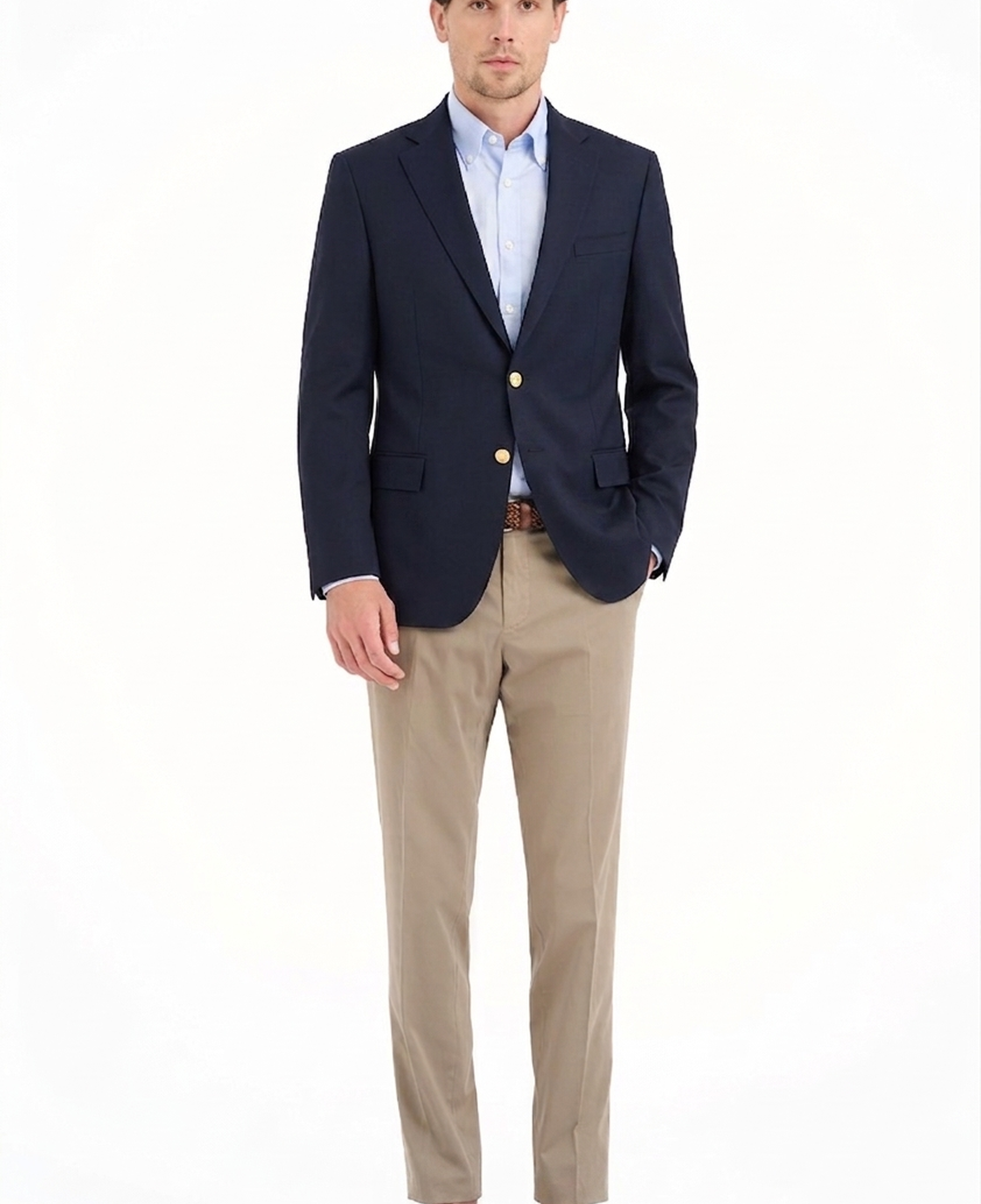 Erkek Lacivert Loro Piana 170's Kumaşıyla Üretilmiş Blazer Ceket