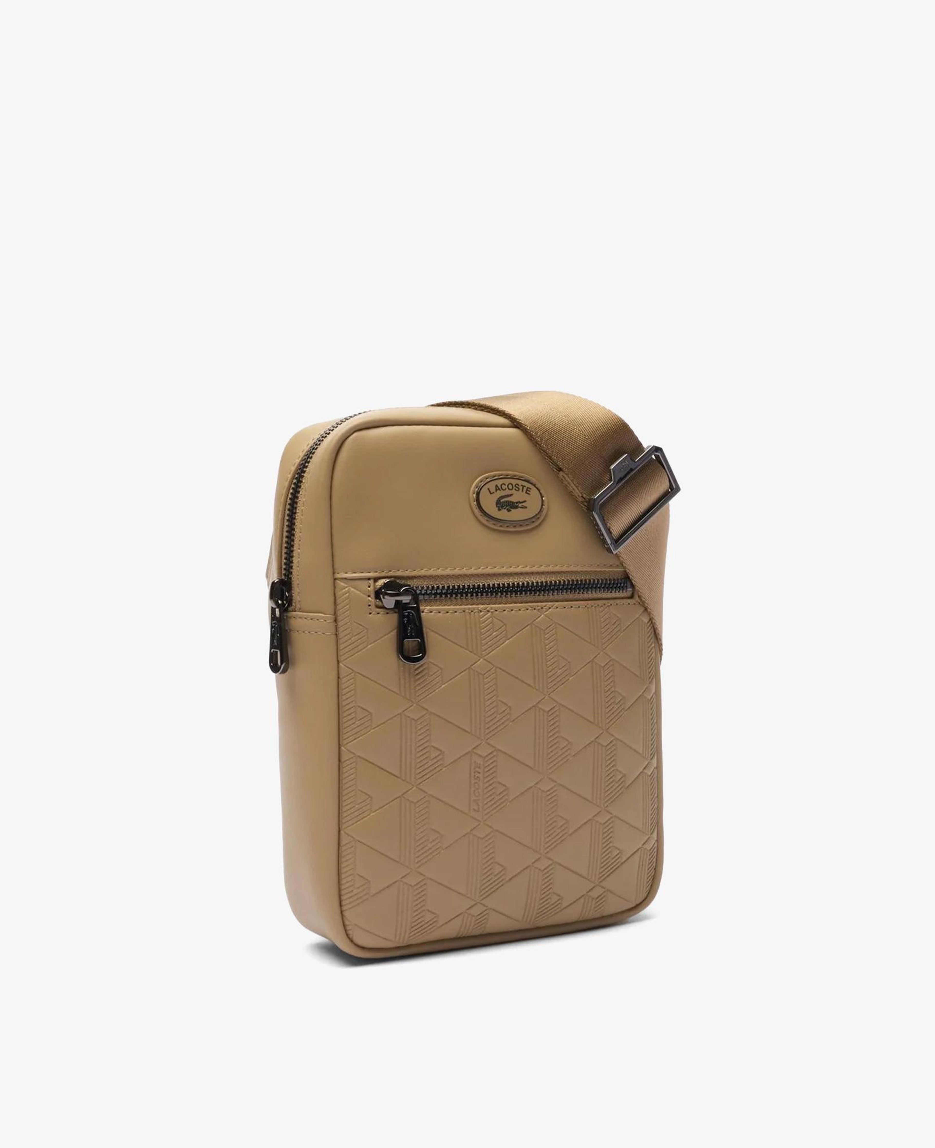 Erkek Monogram Bej Postacı Çantası