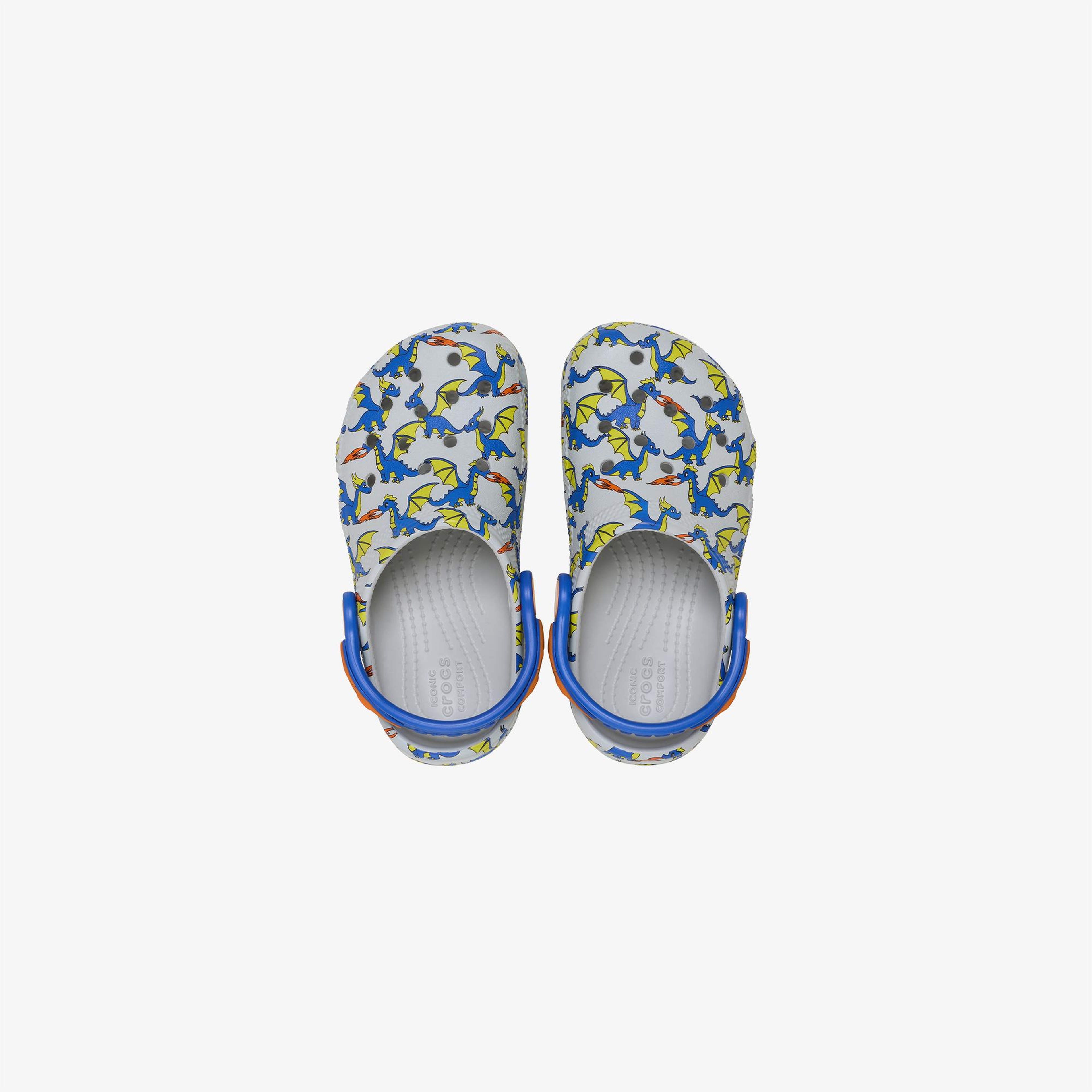 Crocs Classic Dragon Graphic Clog Çocuk Renkli Sandalet