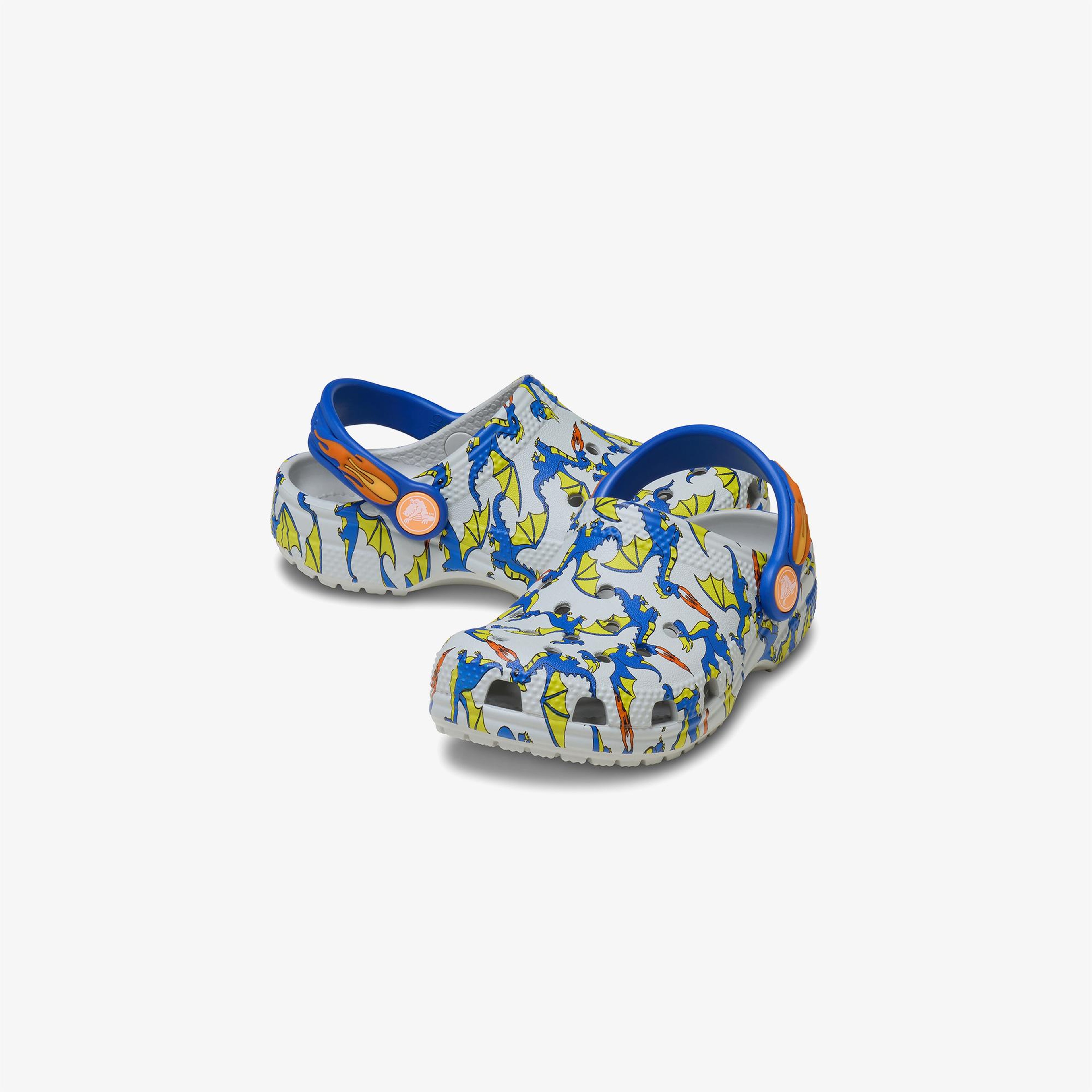 Crocs Classic Dragon Graphic Clog Çocuk Renkli Sandalet