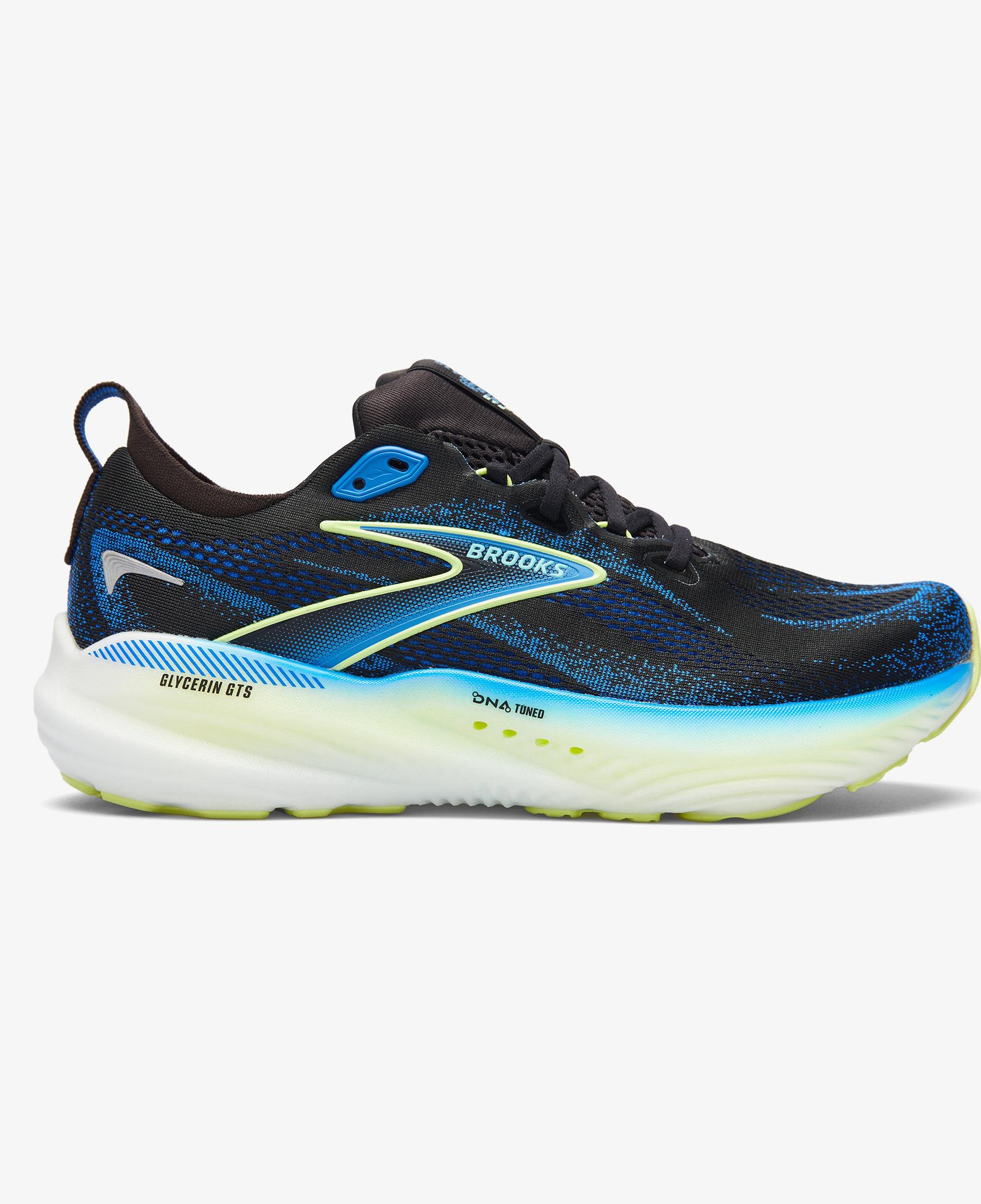 Brooks Glycerin GTS 22 Erkek Siyah/Mavi Koşu Ayakkabısı