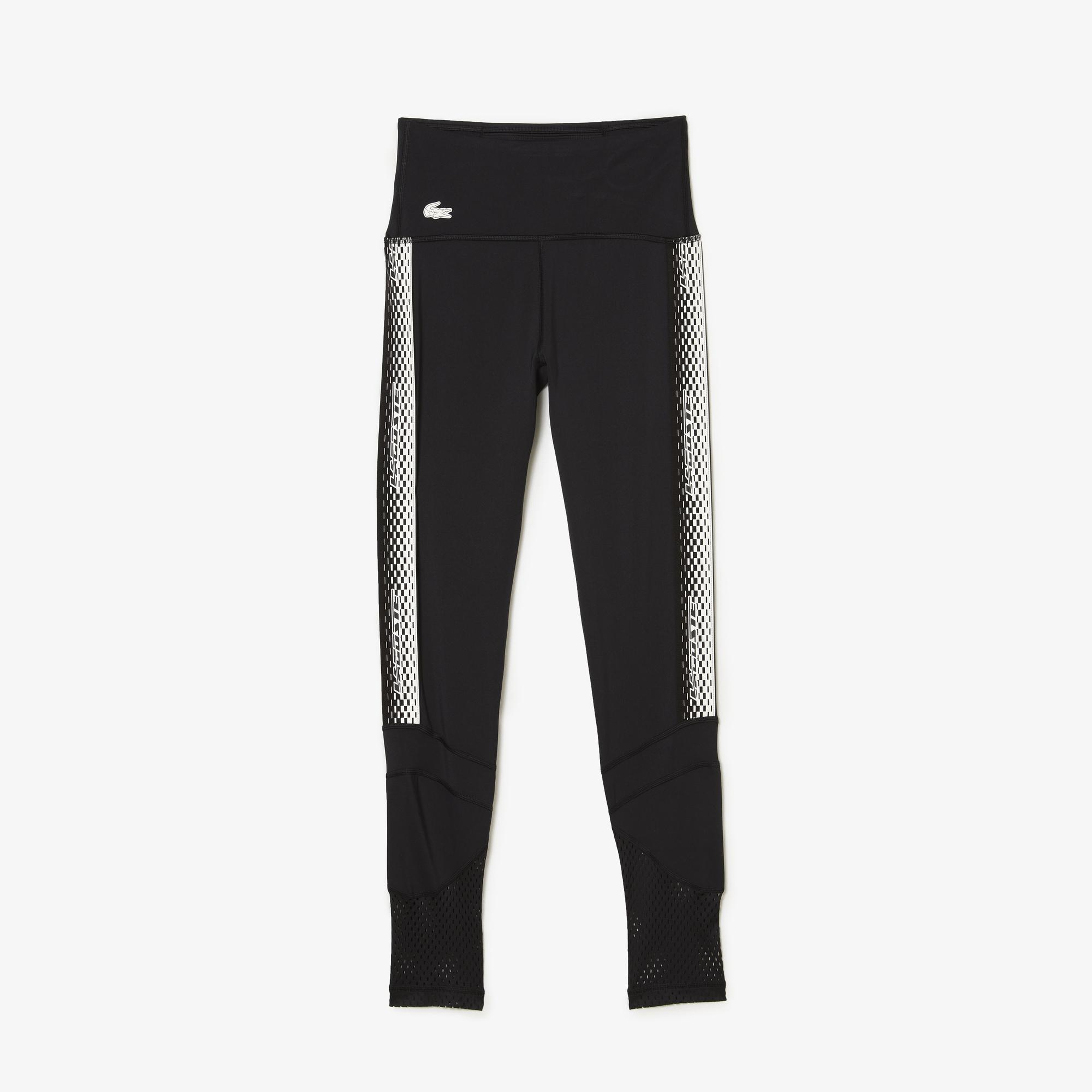Active Kadın Slim Fit Baskılı Siyah Tayt