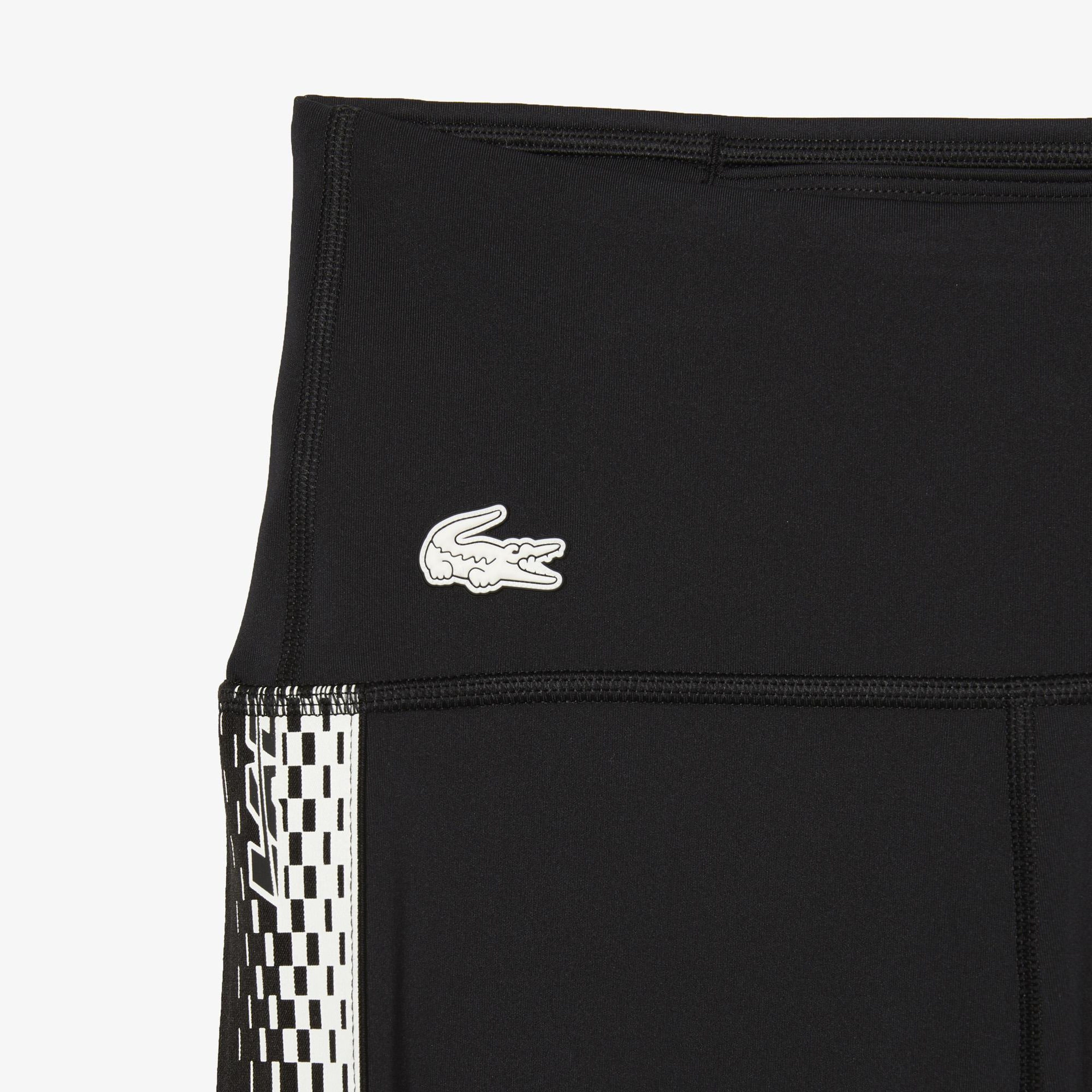 Active Kadın Slim Fit Baskılı Siyah Tayt