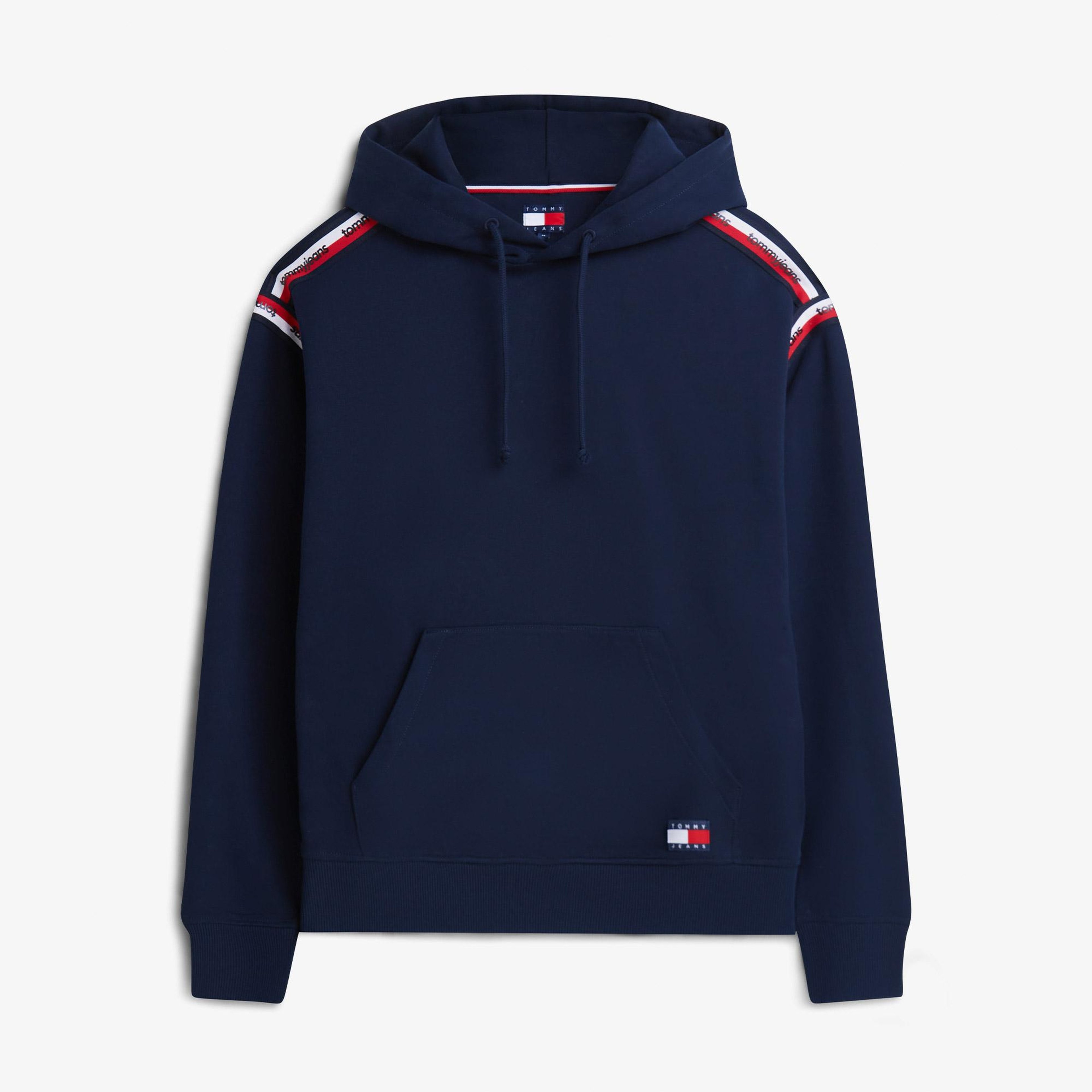 Tommy Hilfiger Relaxed Tape Erkek Lacivert Sweatshirt