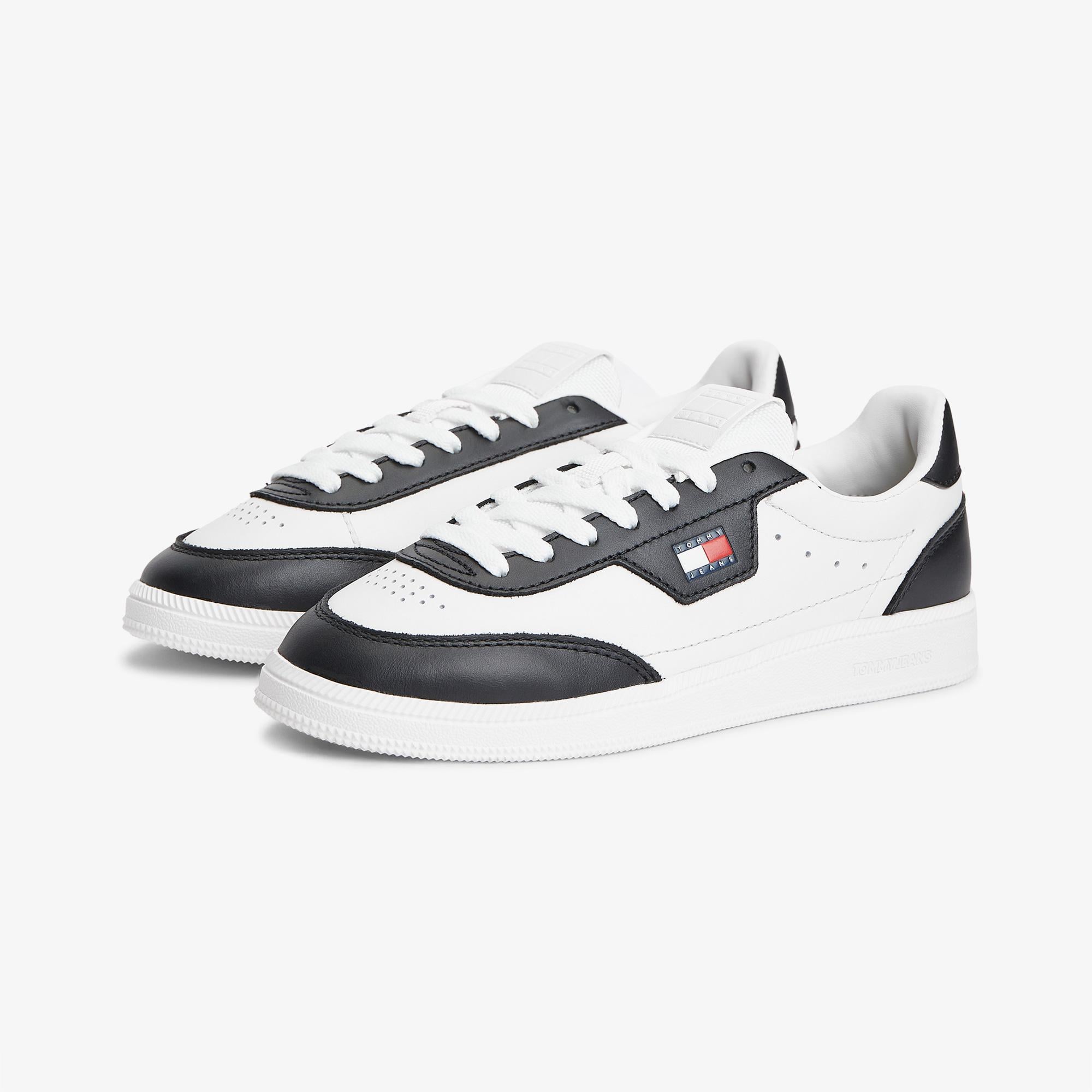 Tommy Hilfiger The Greenwich Edge Leather Kadın Bej Spor Ayakkabı