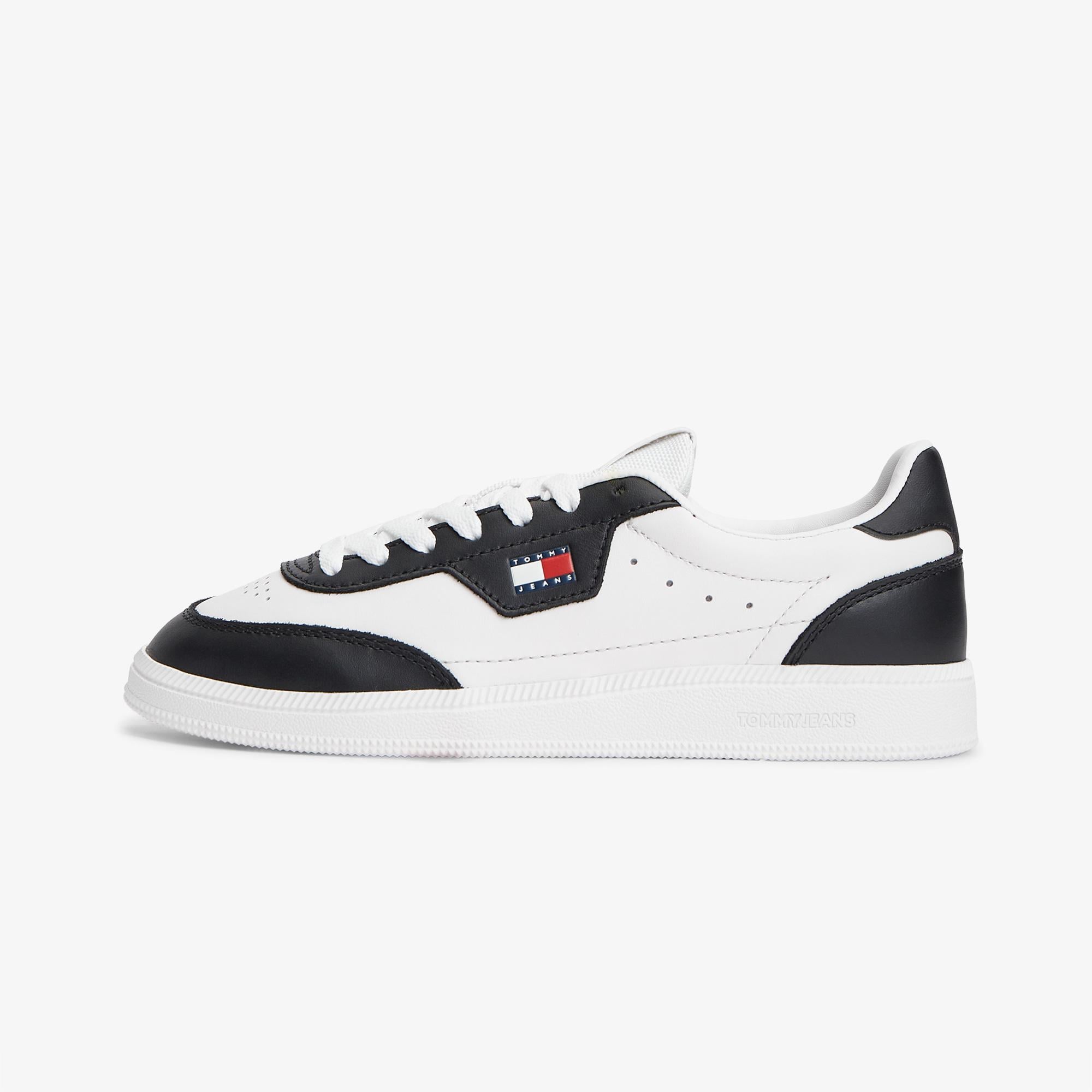 Tommy Hilfiger The Greenwich Edge Leather Kadın Bej Spor Ayakkabı
