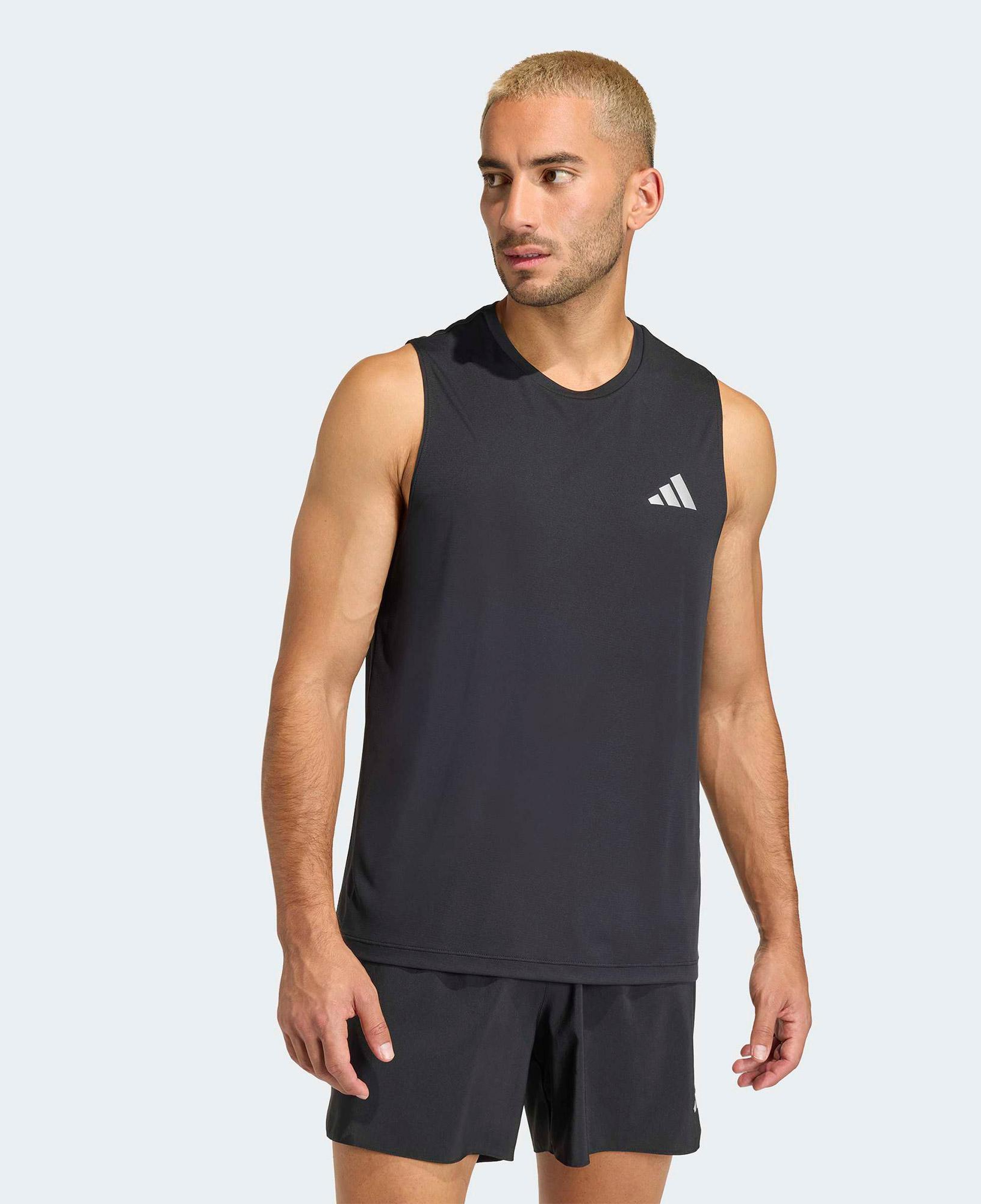 adidas Running Essentials Erkek Siyah Kolsuz T-Shirt