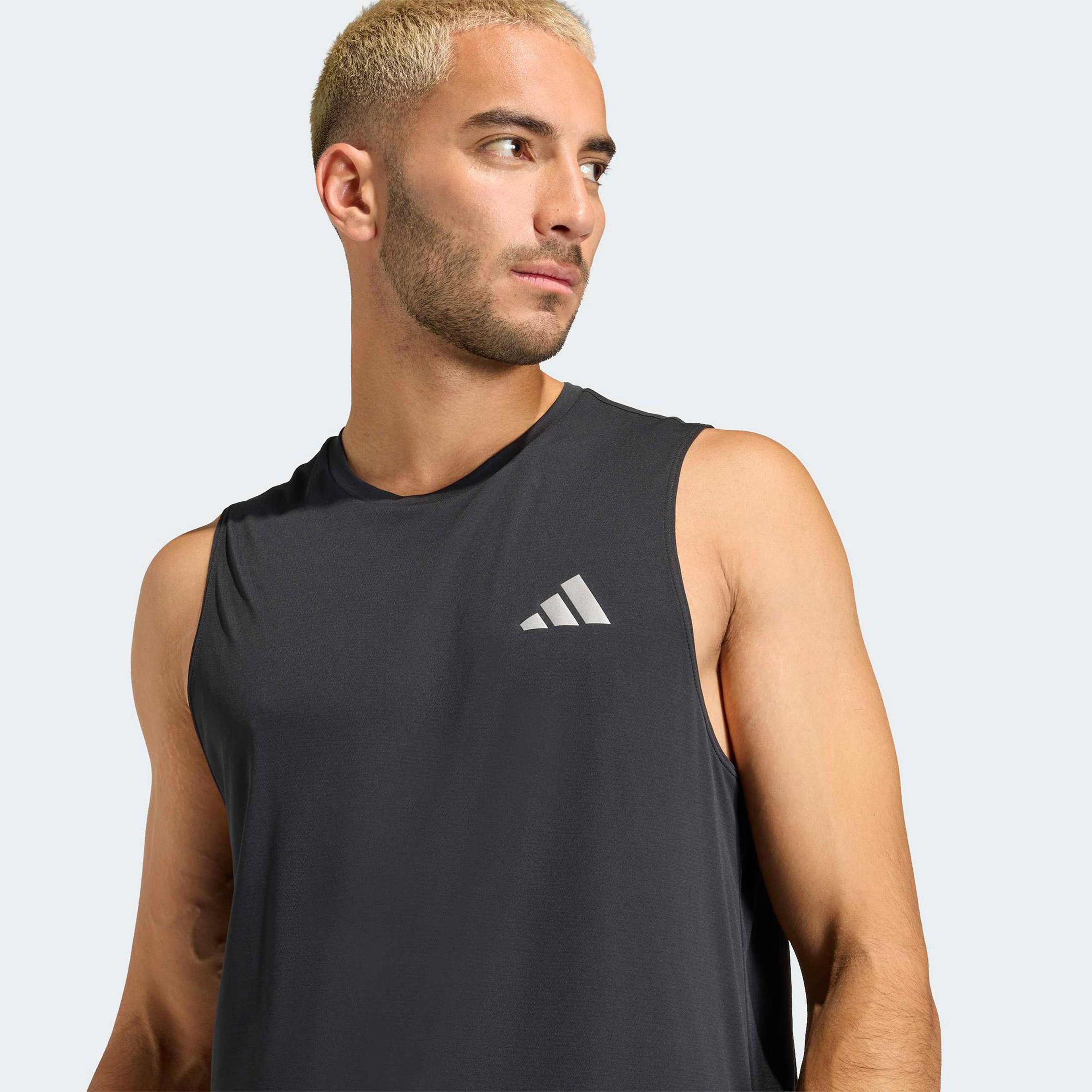 adidas Running Essentials Erkek Siyah Kolsuz T-Shirt