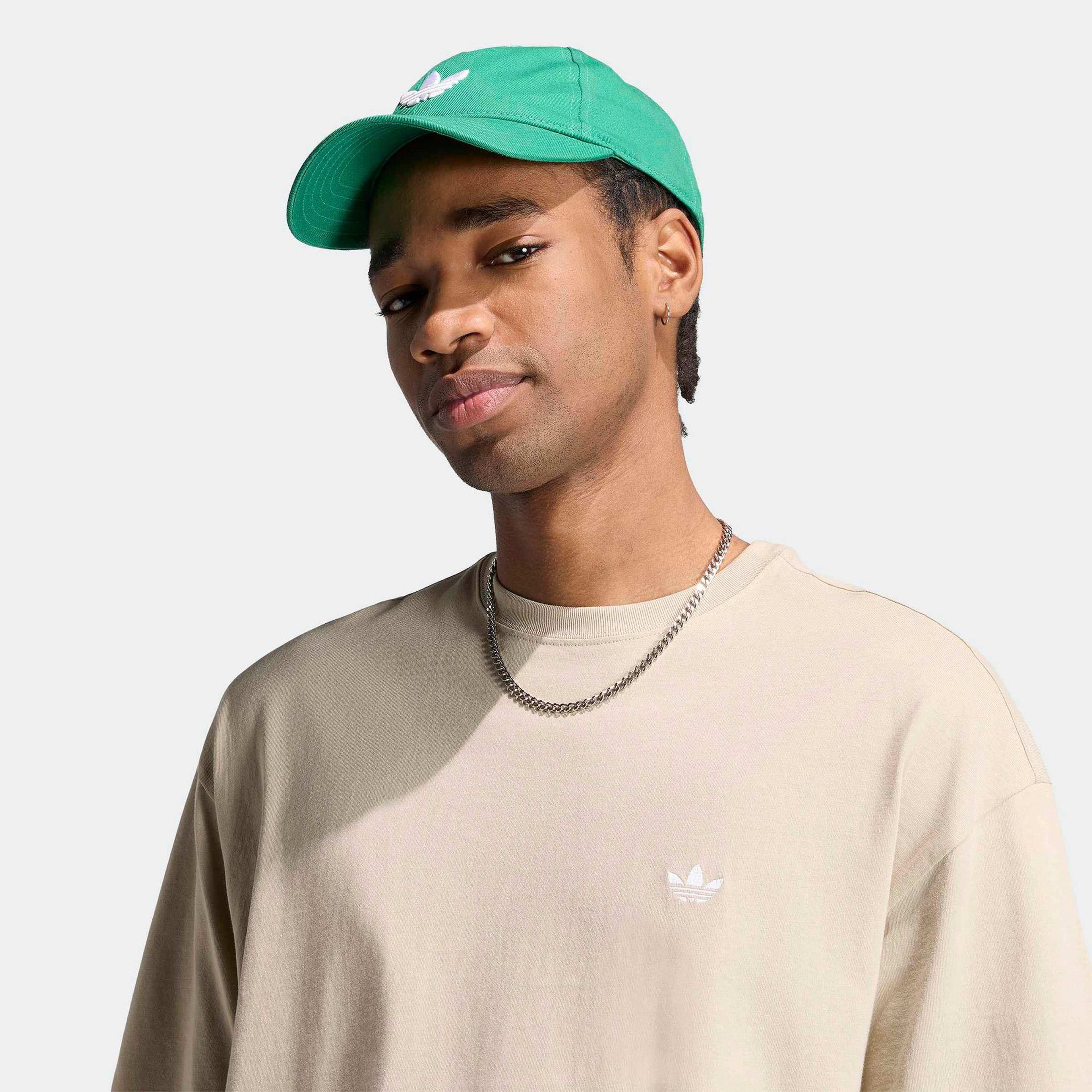 adidas Trefoil Essentials Erkek Bej T-Shirt