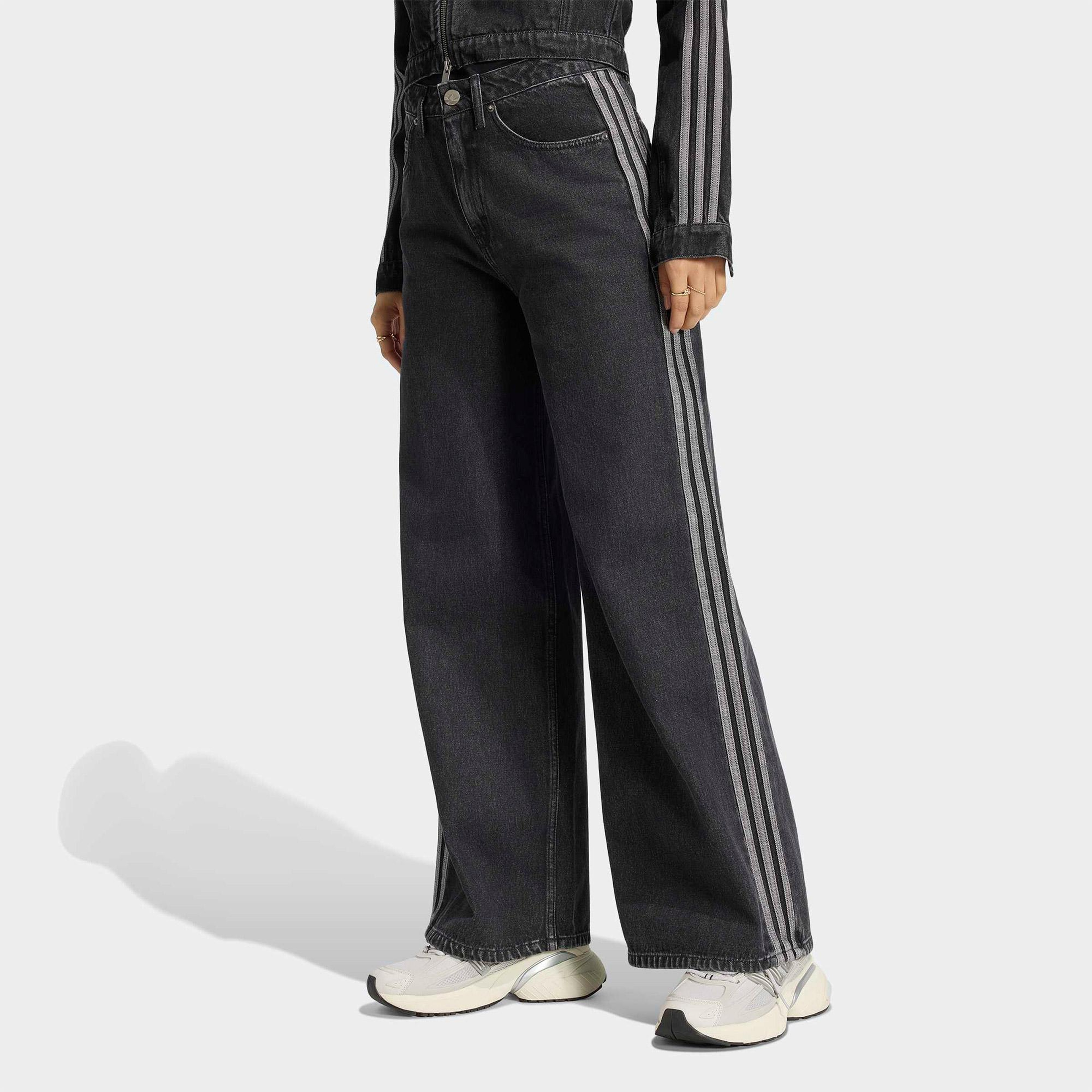 adidas High Rise Kadın Siyah Jean Pantolon