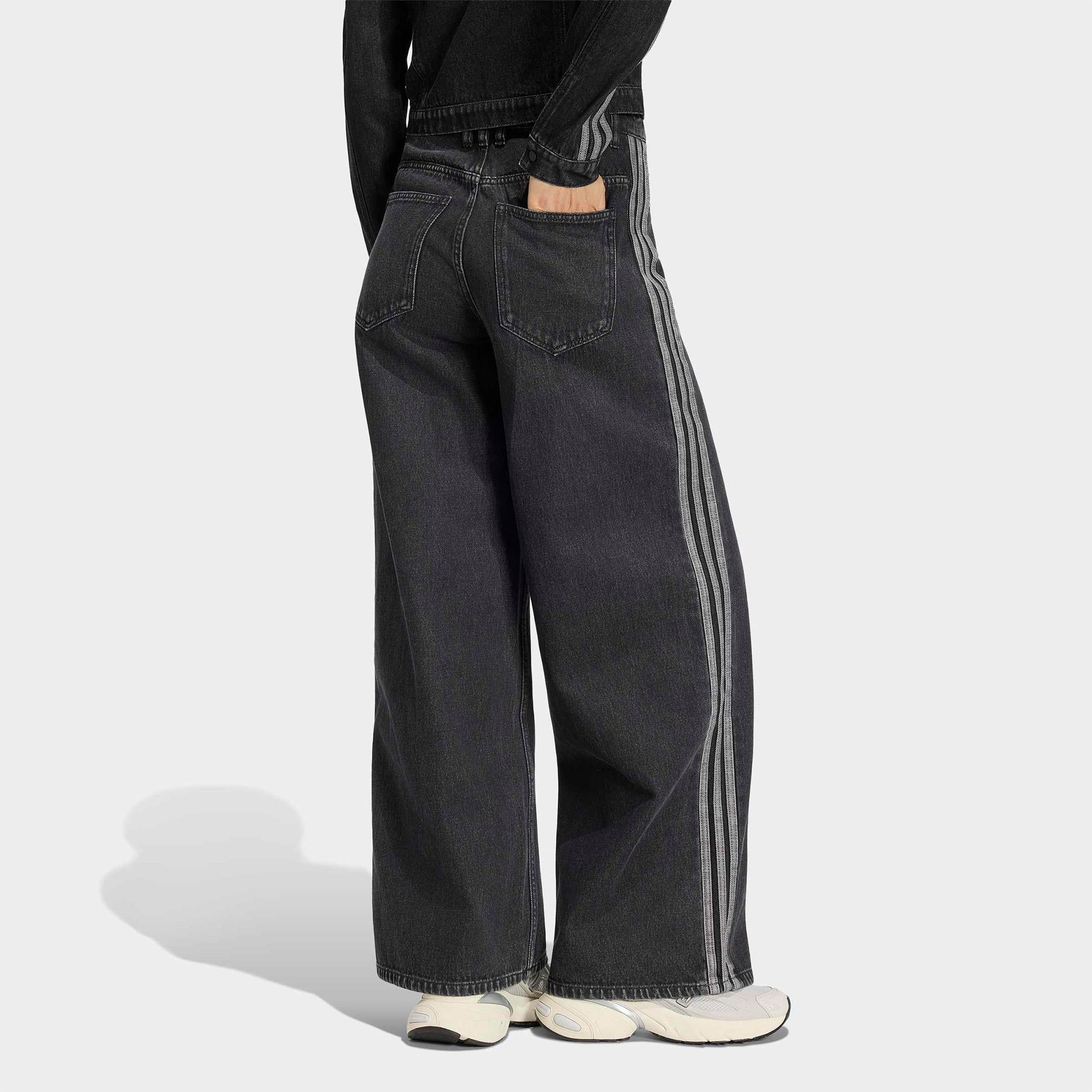 adidas High Rise Kadın Siyah Jean Pantolon