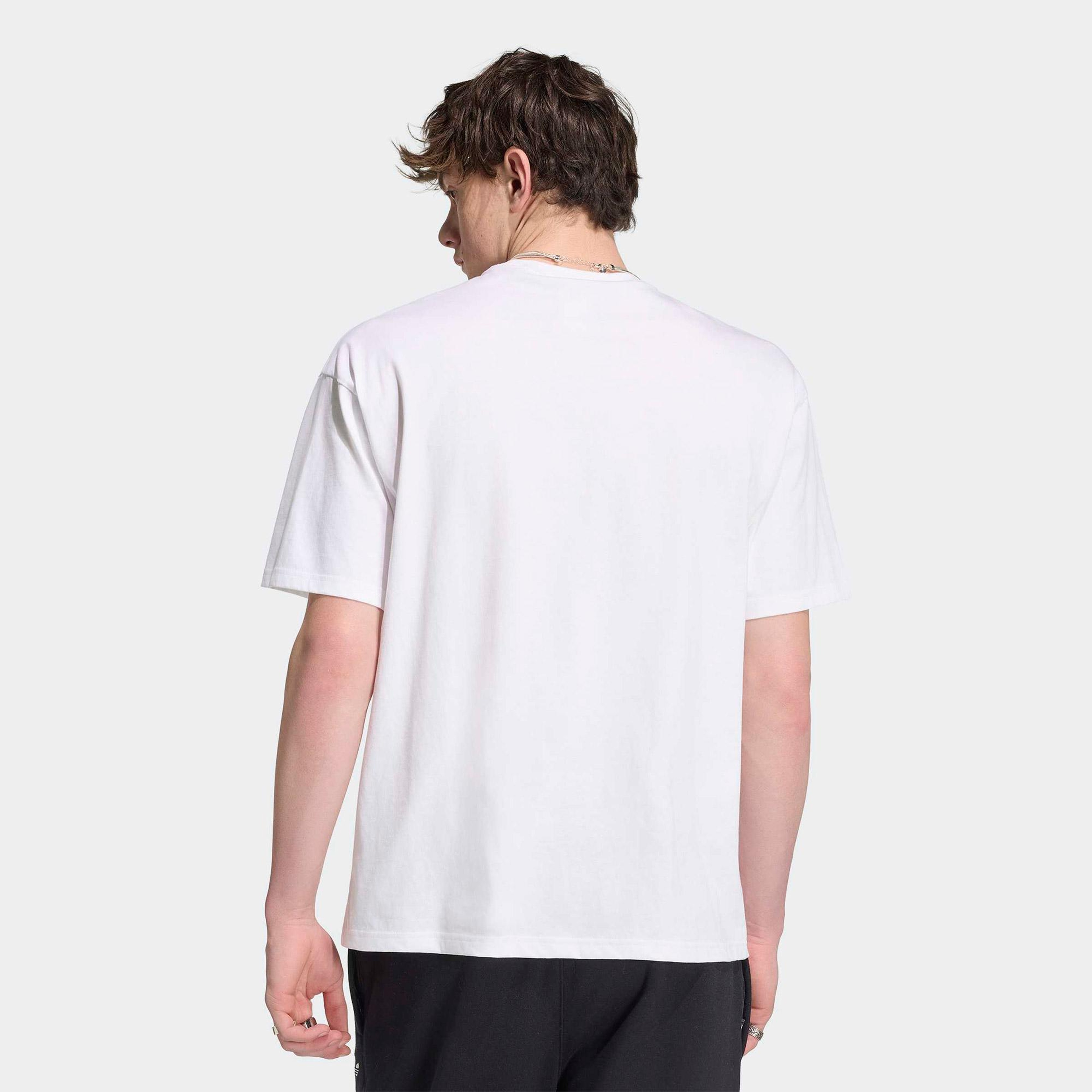 adidas Trefoil Essentials Erkek Beyaz T-Shirt