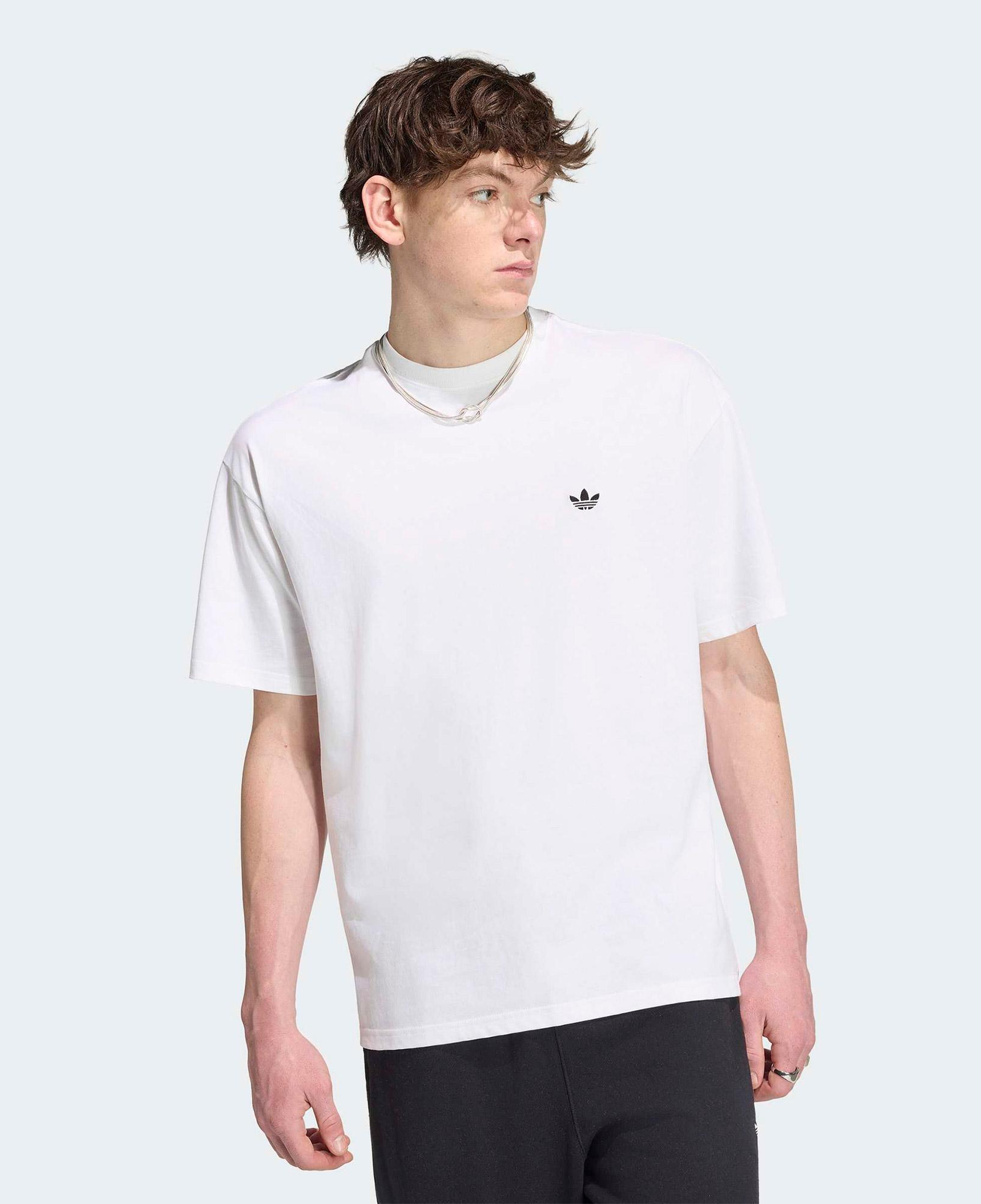 adidas Trefoil Essentials Erkek Beyaz T-Shirt