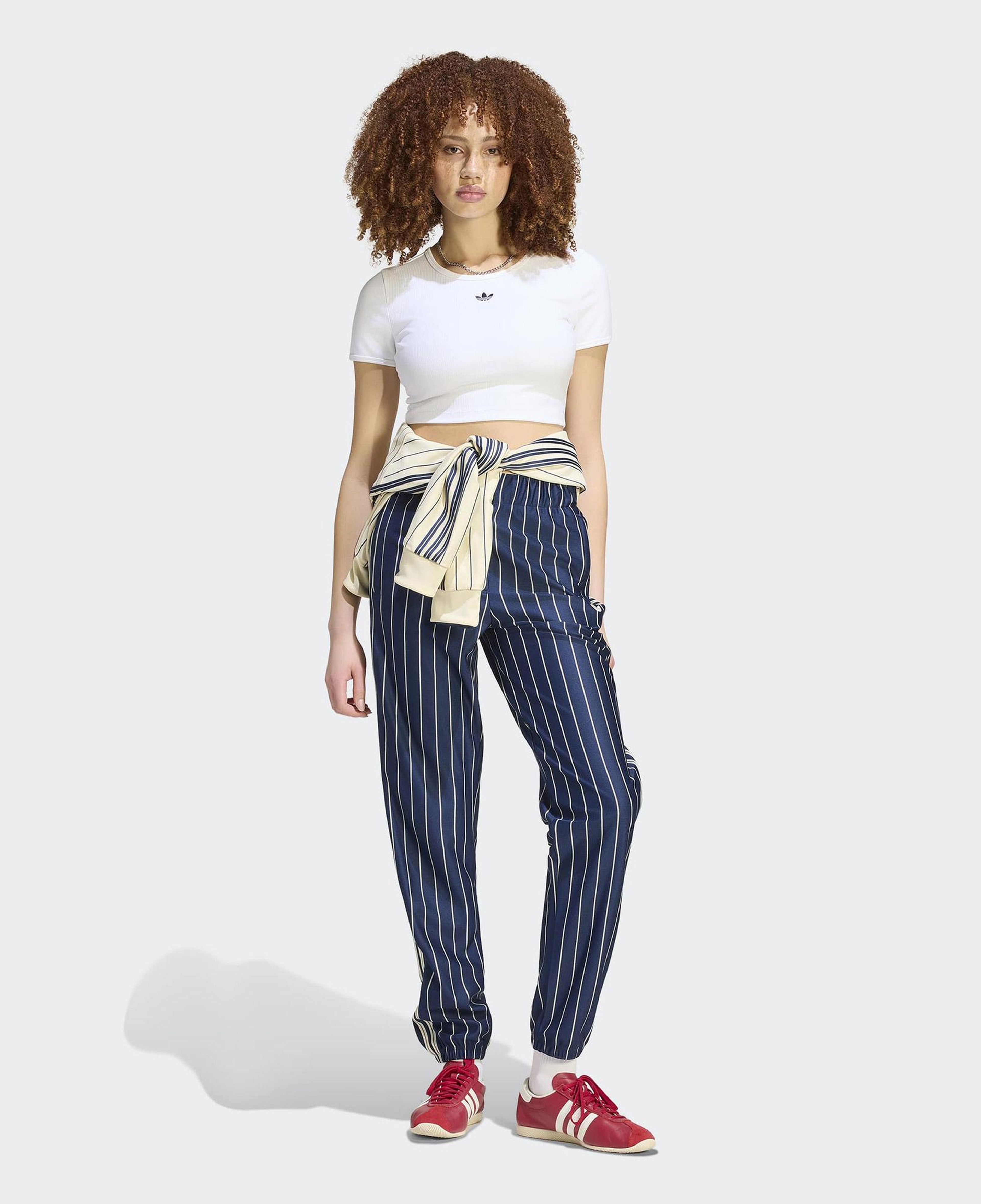 adidas Pinstripe Kadın Mavi Eşofman Altı