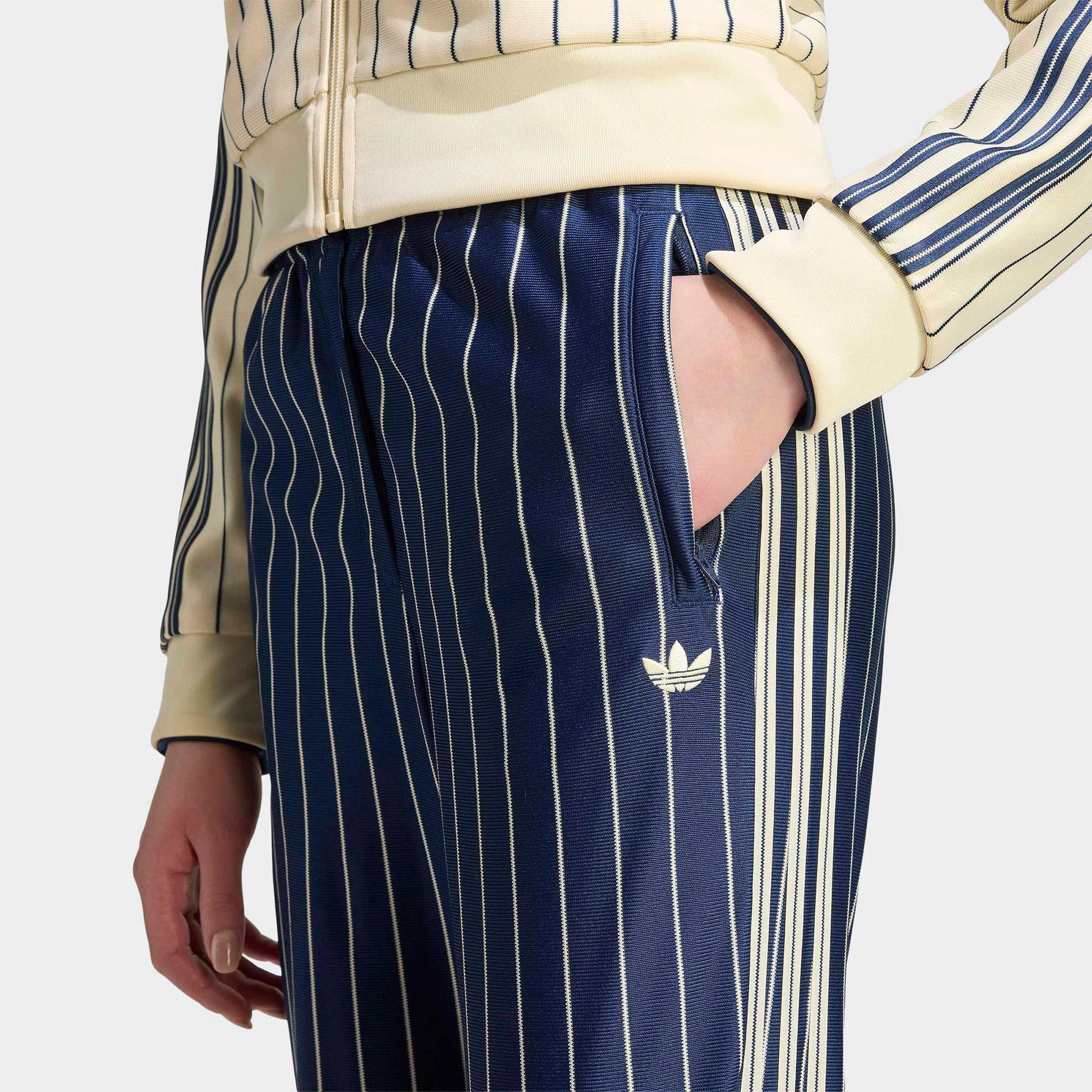 adidas Pinstripe Kadın Mavi Eşofman Altı