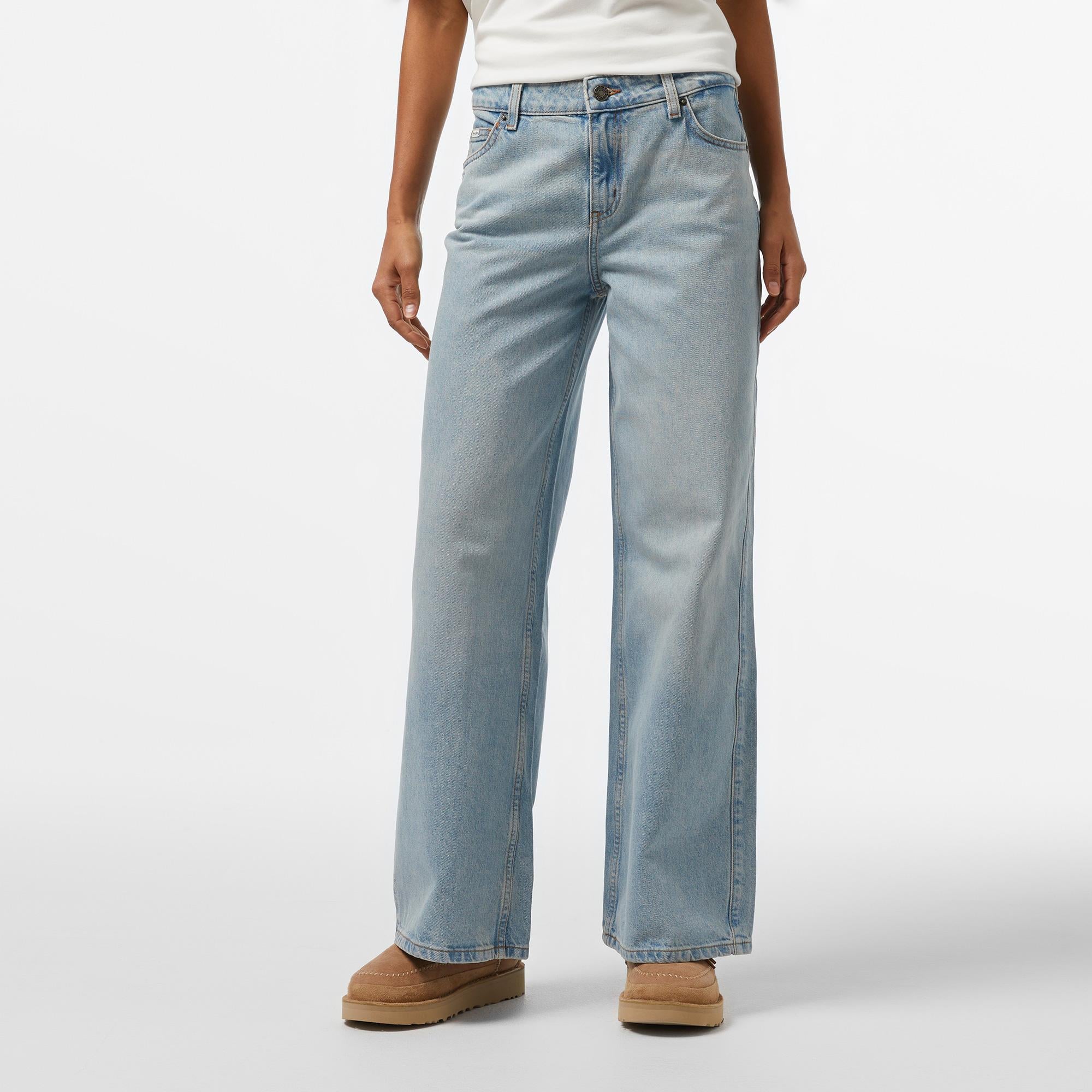 Guess G11 Wide Leg Eco Kadın Açık Mavi Jean