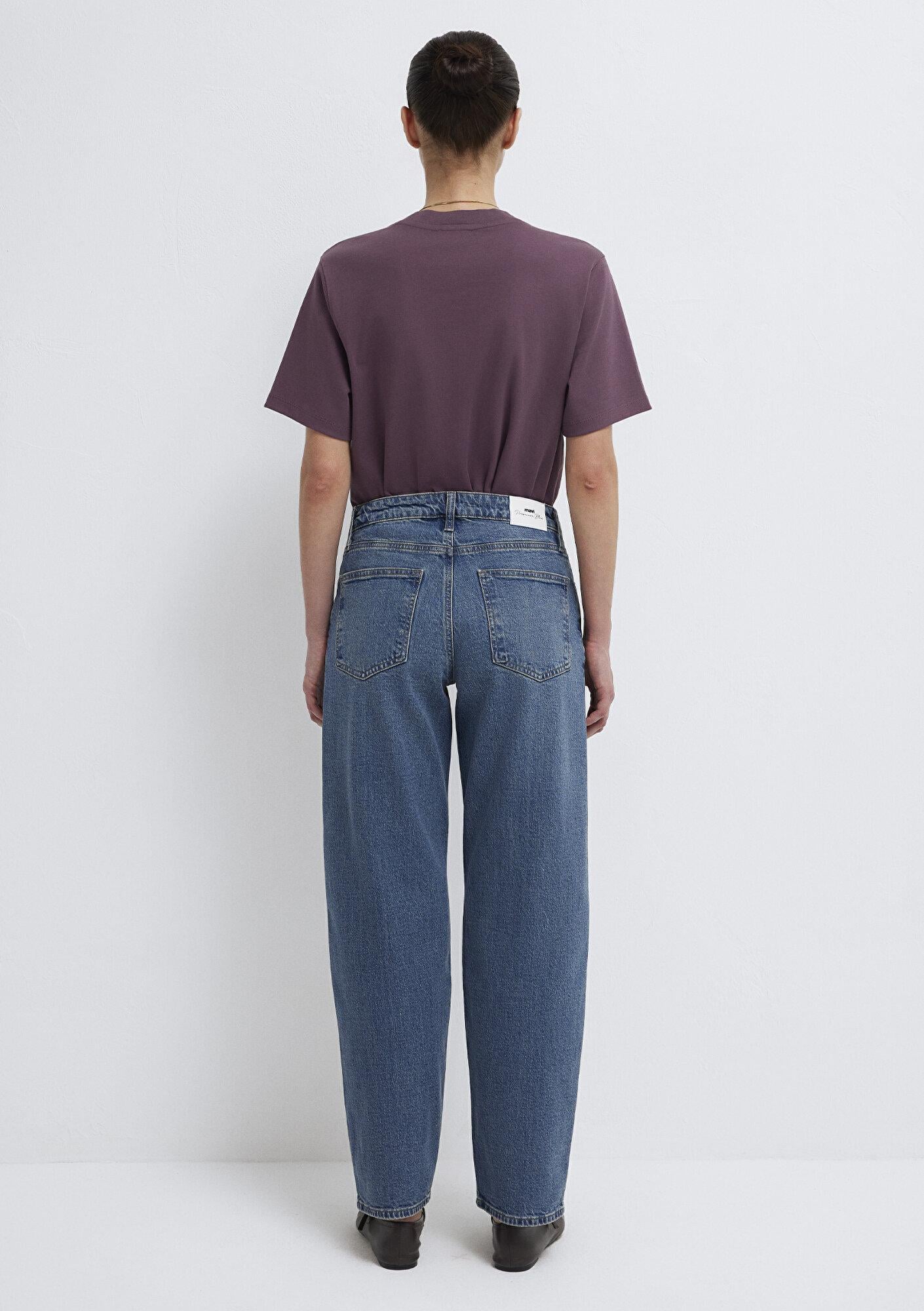 Mavi Leila Premium Blue Puslu Koyu Mavi Jean Pantolon 1010600-A1572