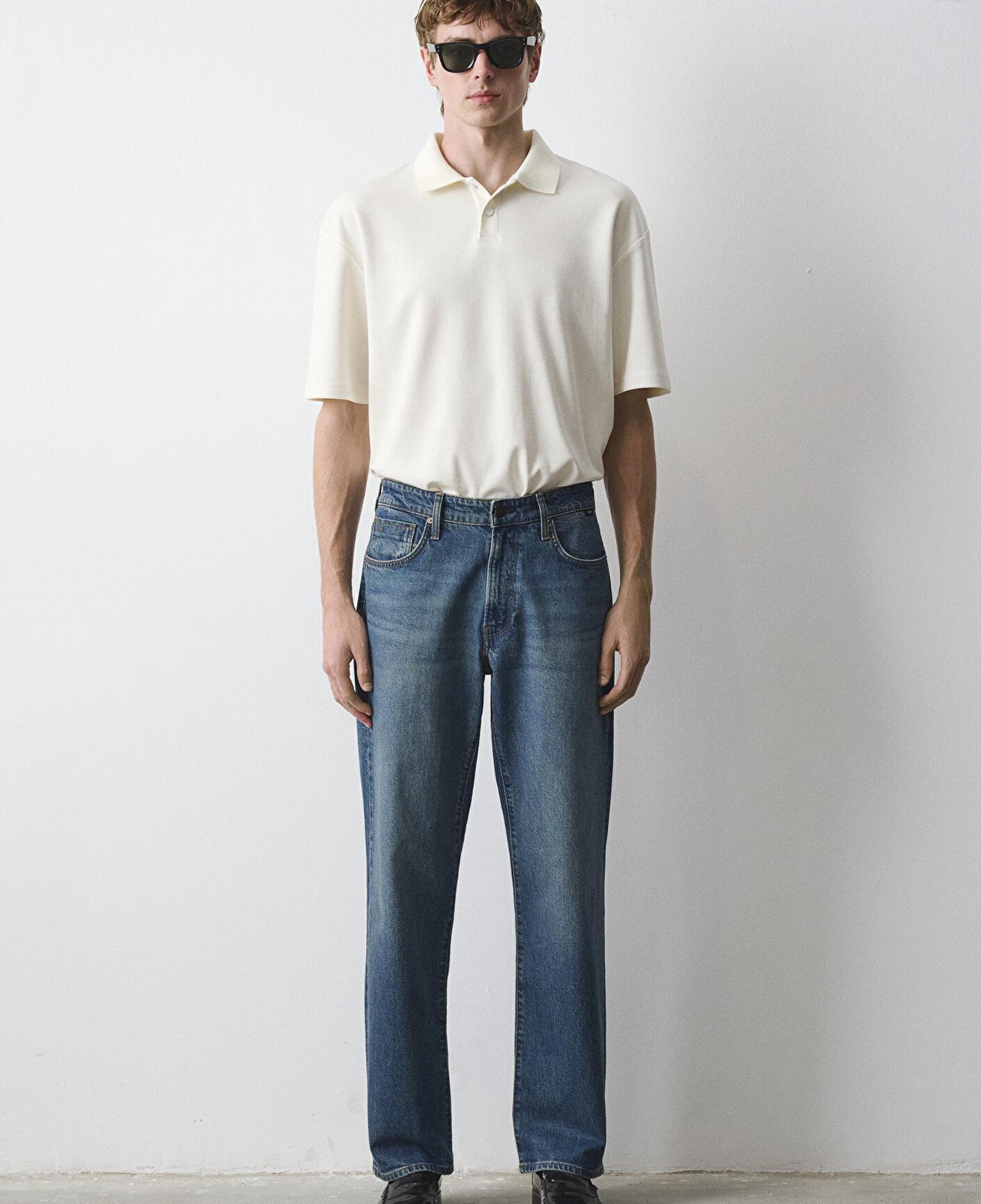 Mavi Marlon Classic Denim Puslu Indigo Mavisi Jean Pantolon 0019166-A2952