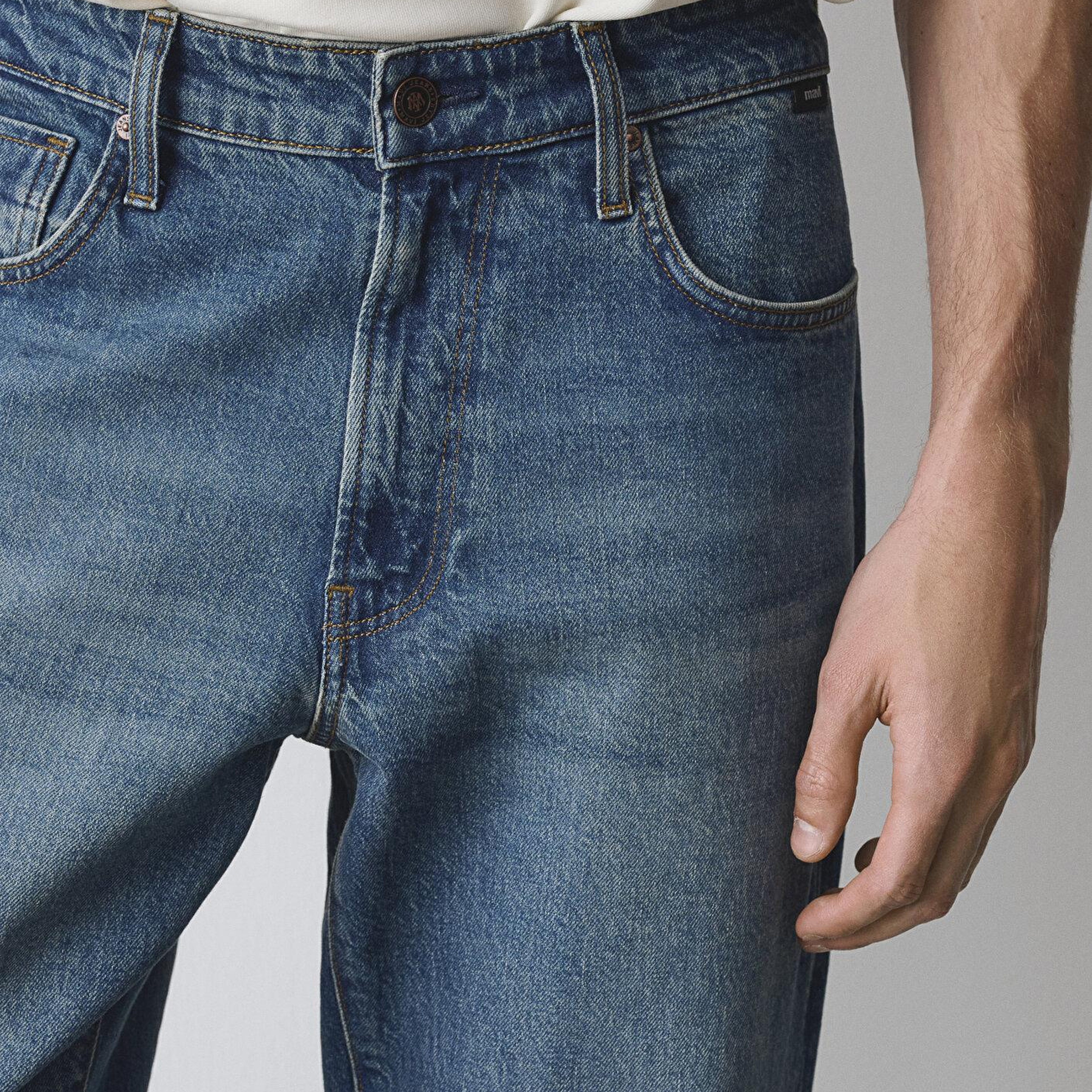 Mavi Marlon Classic Denim Puslu Indigo Mavisi Jean Pantolon 0019166-A2952
