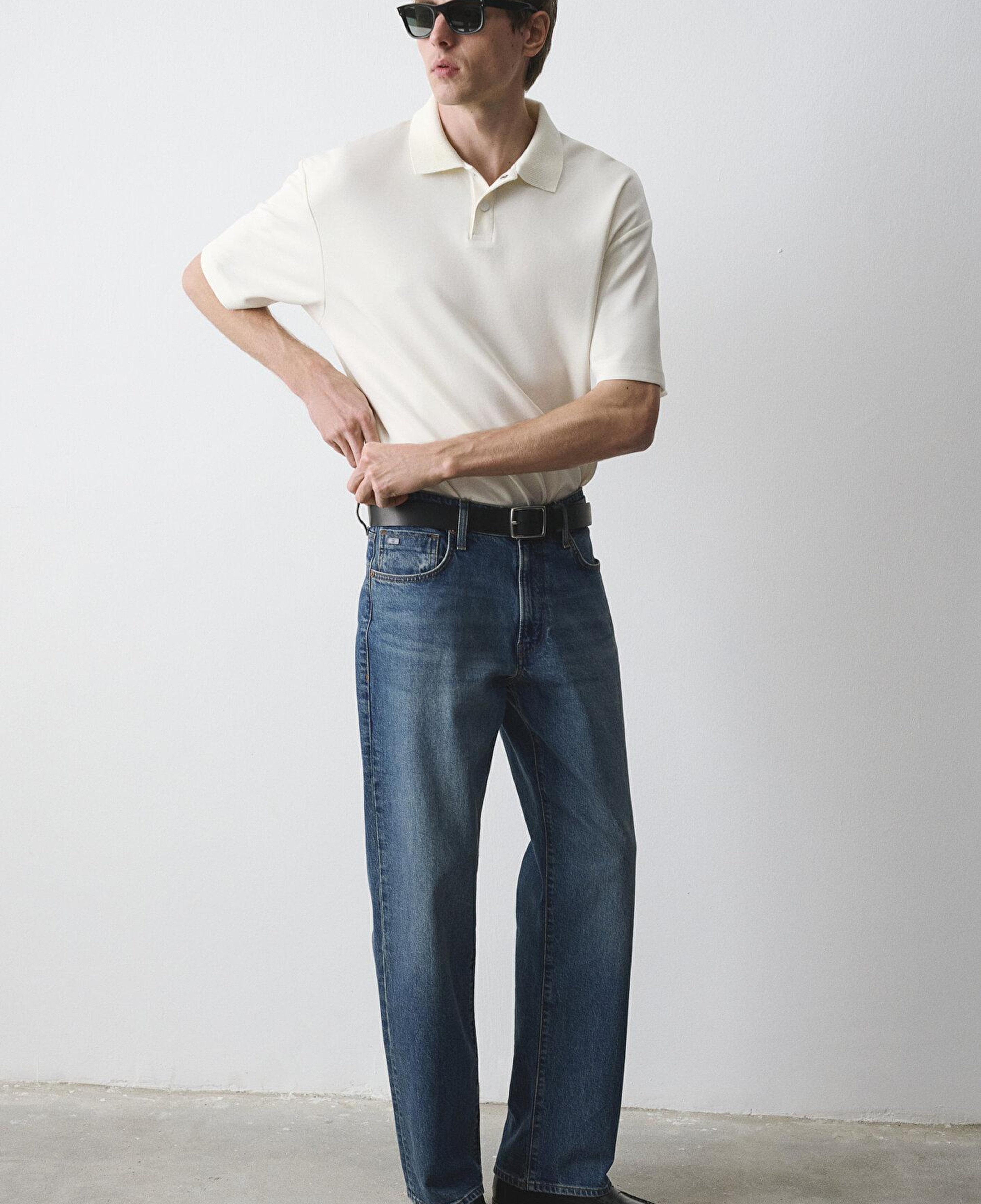 Mavi Marlon Classic Denim Puslu Indigo Mavisi Jean Pantolon 0019166-A2952