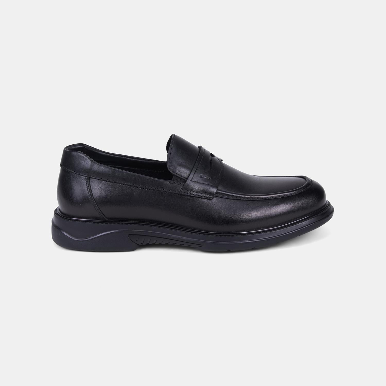 Erkek Siyah DesaComfort Günlük Deri Loafer