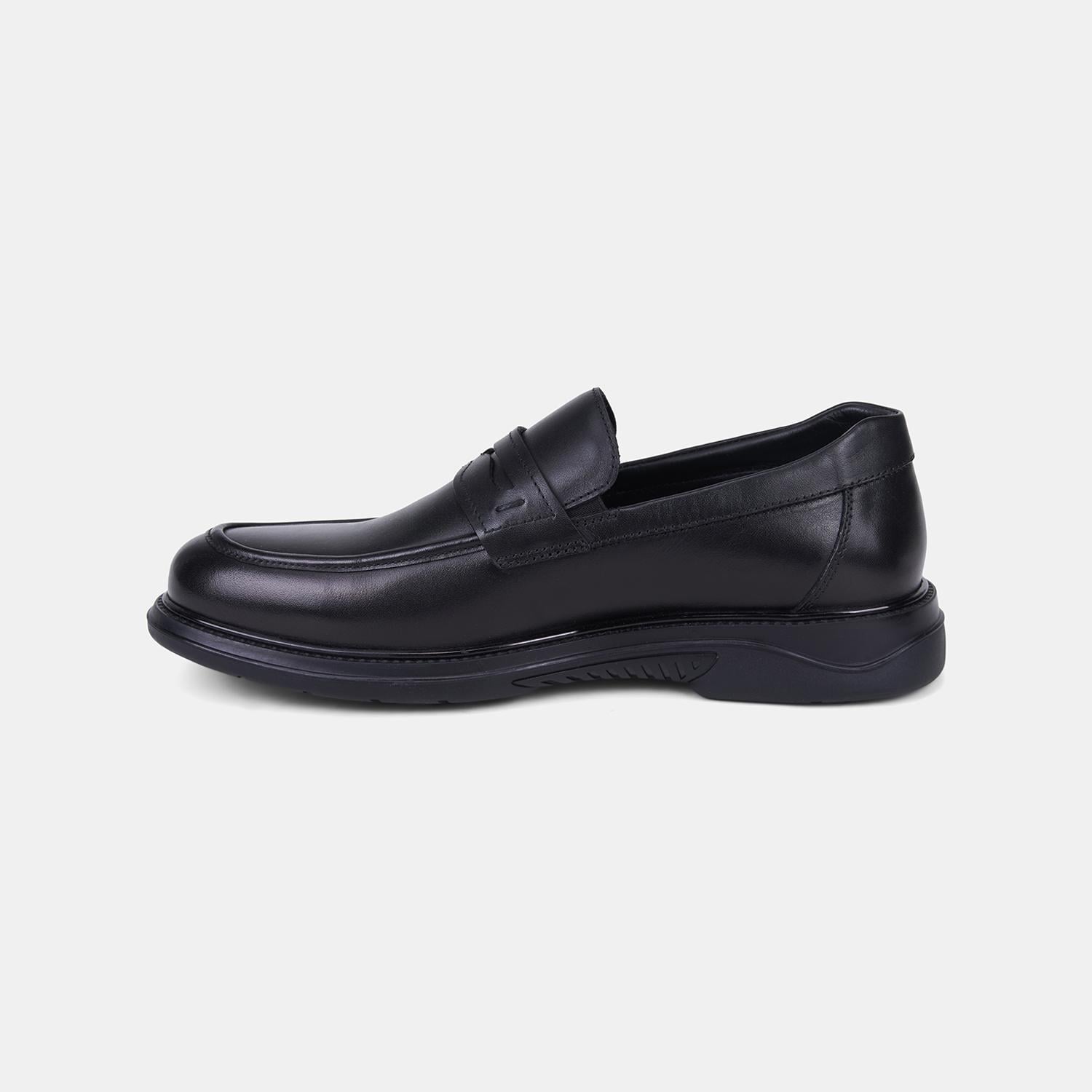 Erkek Siyah DesaComfort Günlük Deri Loafer