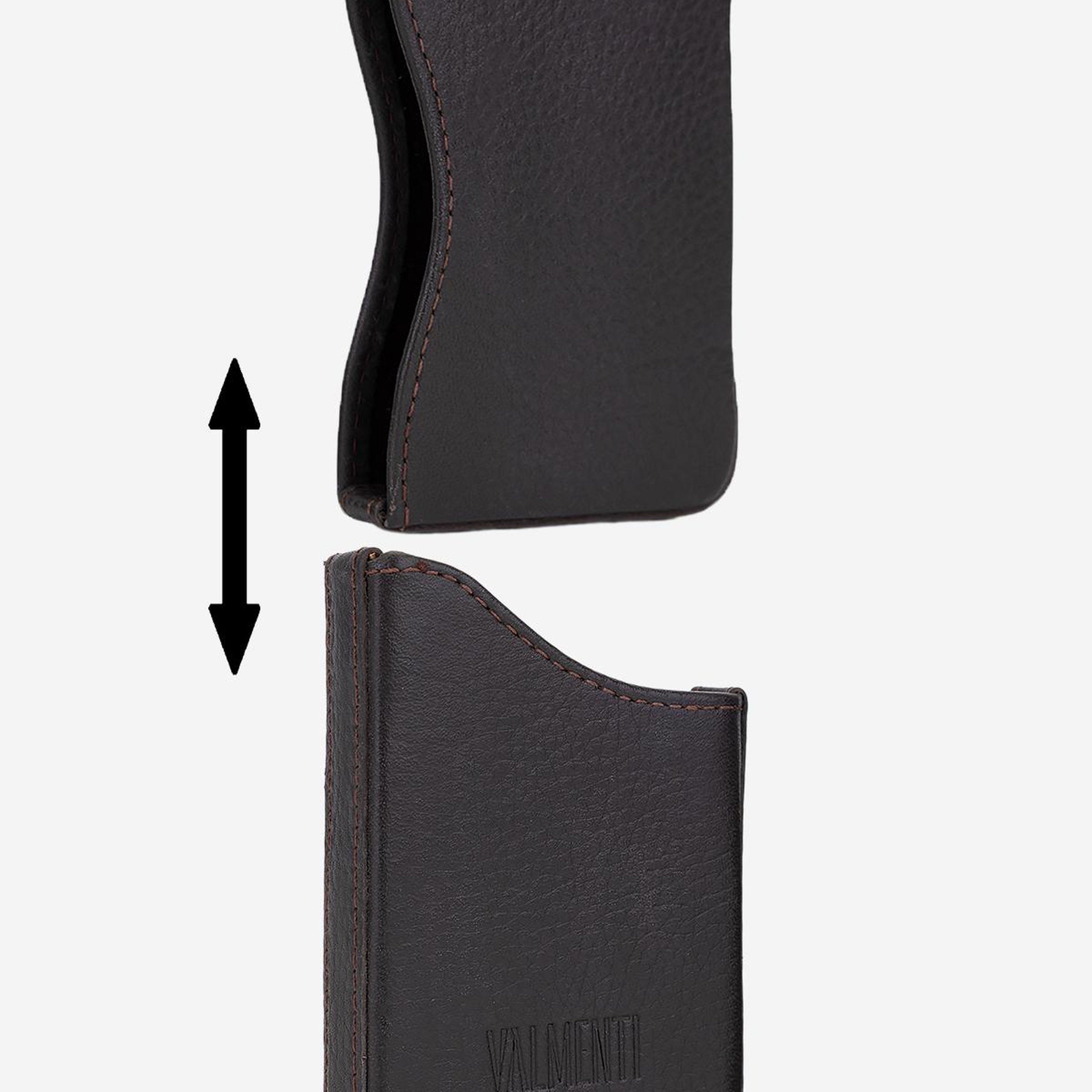 Valmenti Unisex Hakiki Deri Kahverengi Kartlık