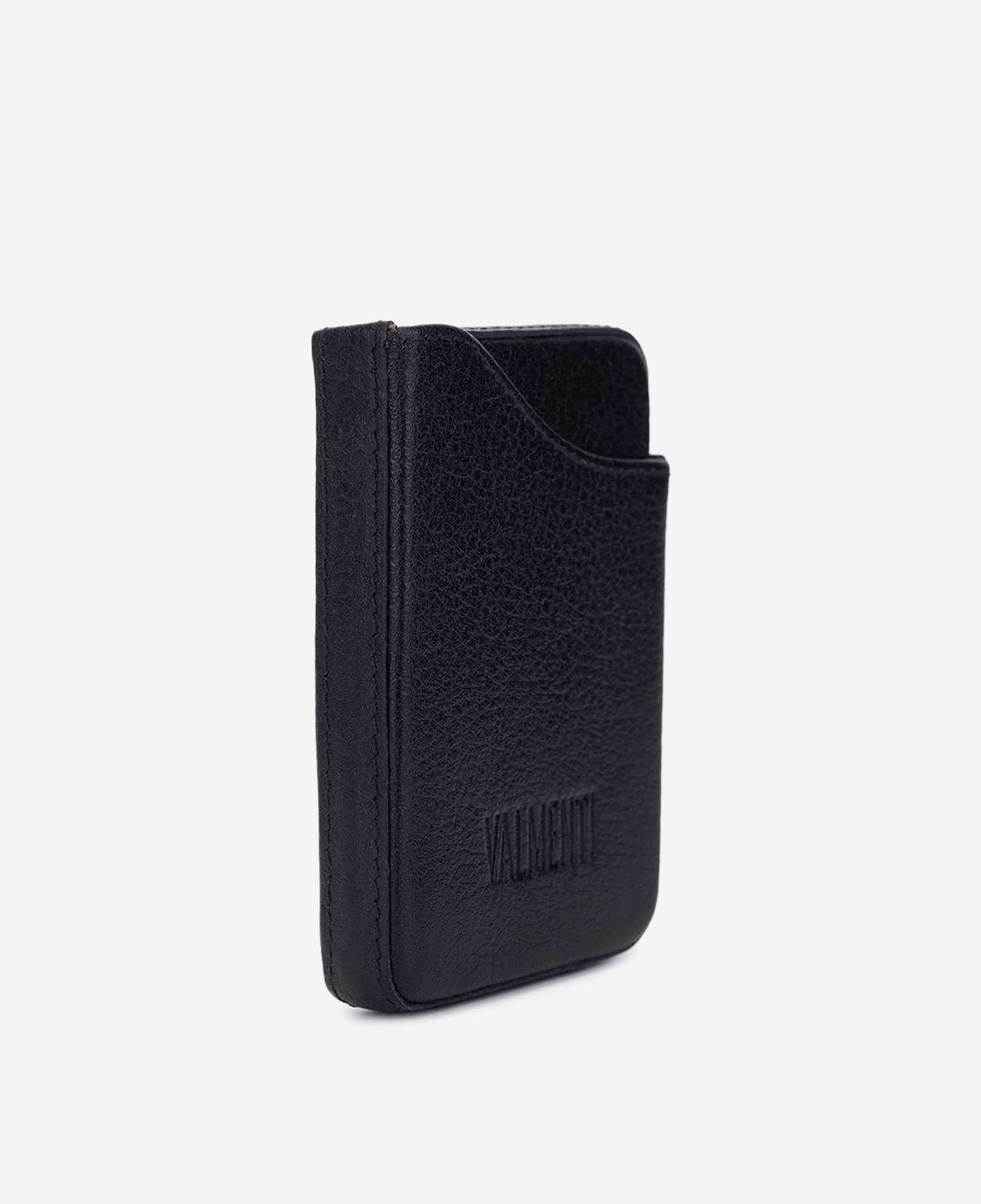 Valmenti Unisex Hakiki Deri Siyah Kartlık