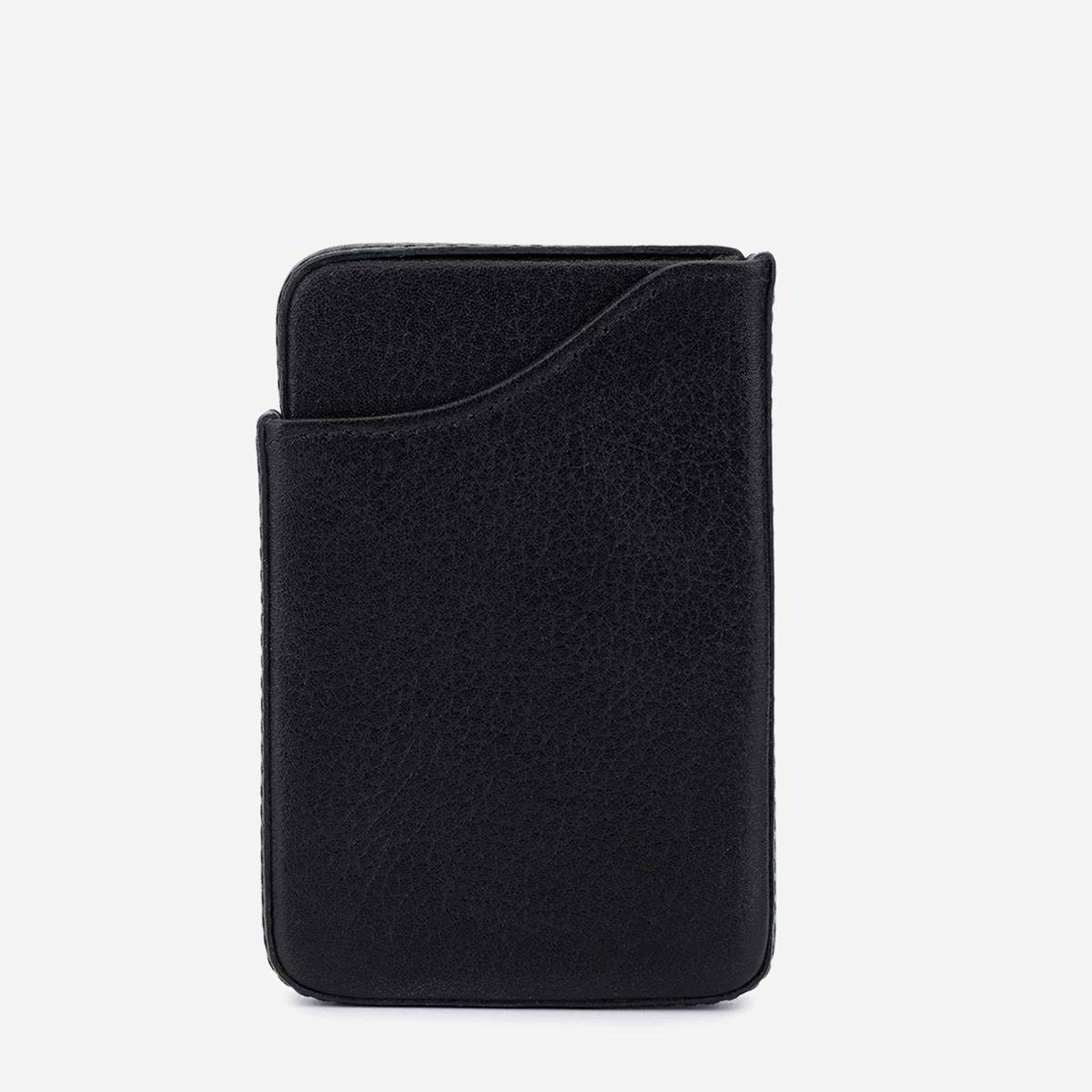Valmenti Unisex Hakiki Deri Siyah Kartlık