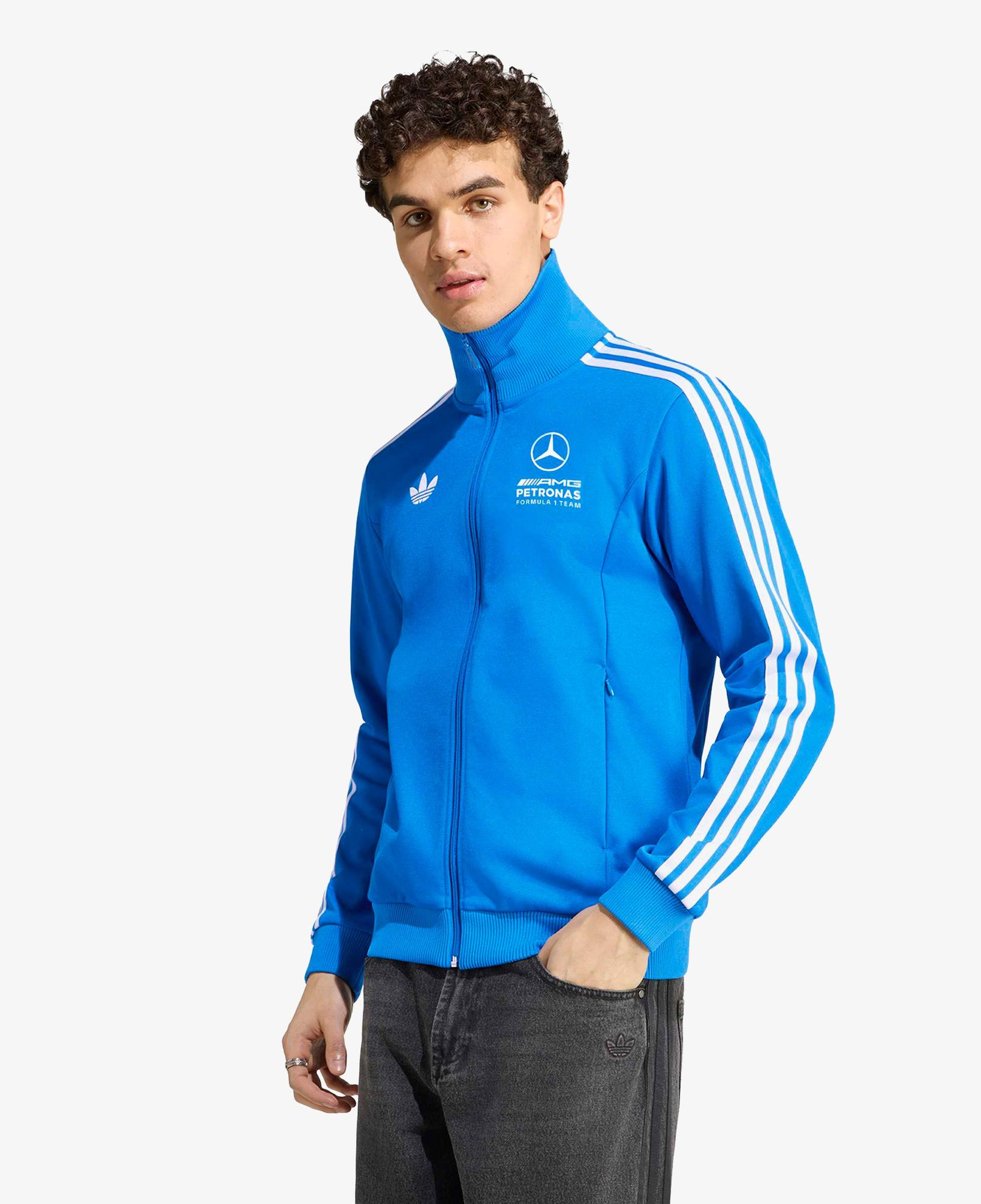 adidas Mercedes - Amg Petronas Formula 1 Team Erkek Mavi Cardigan