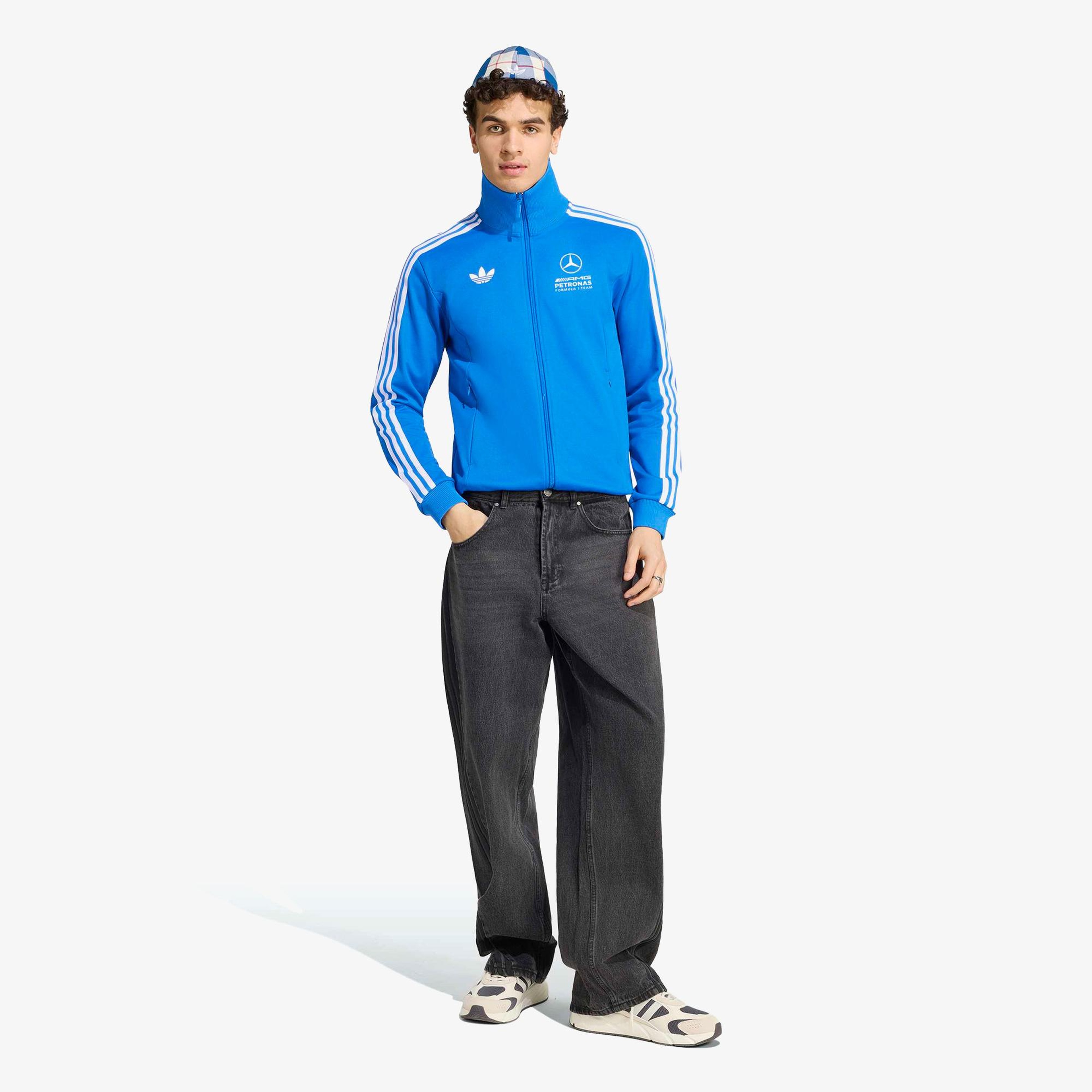 adidas Mercedes - Amg Petronas Formula 1 Team Erkek Mavi Cardigan
