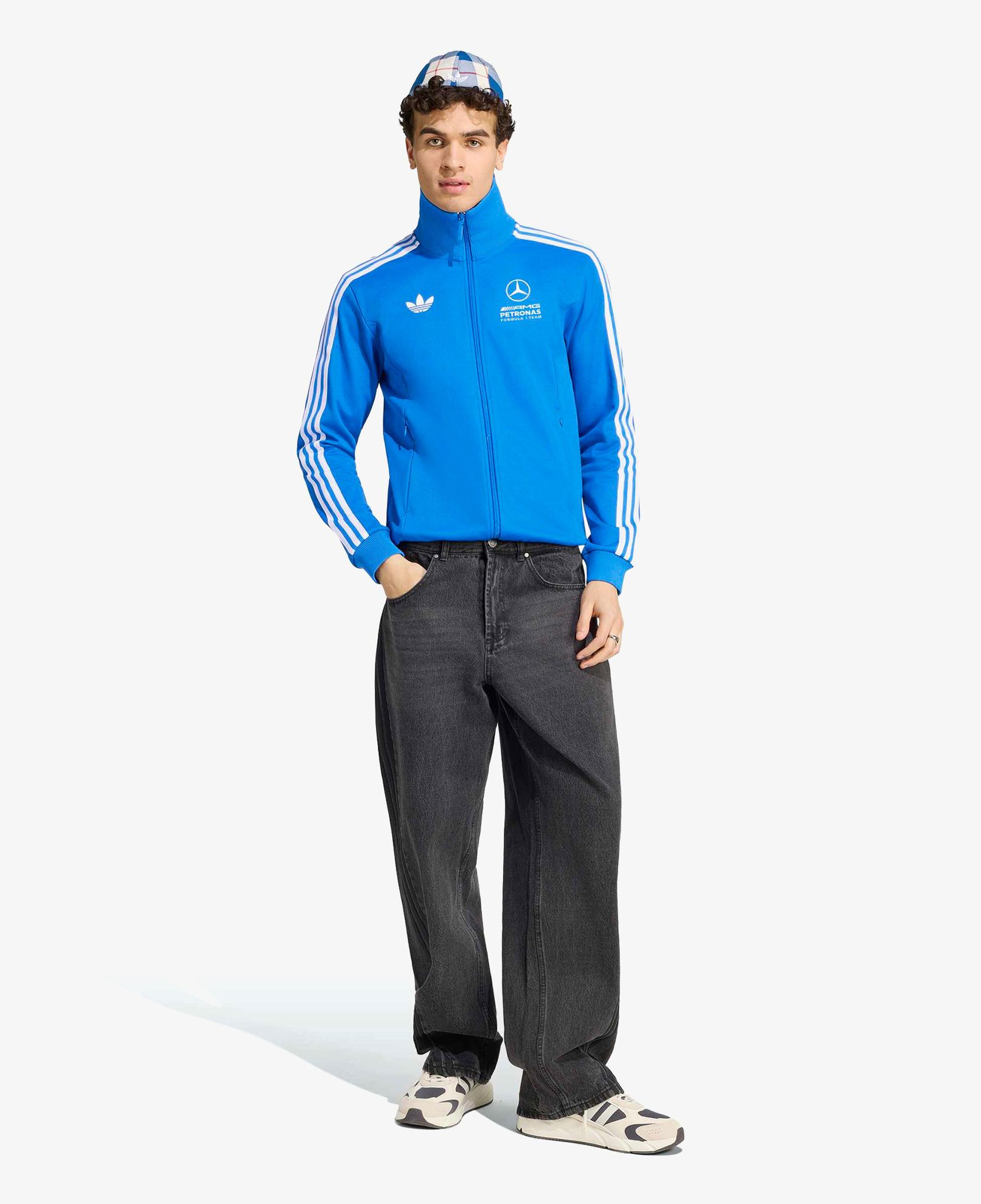 adidas Mercedes - Amg Petronas Formula 1 Team Erkek Mavi Cardigan
