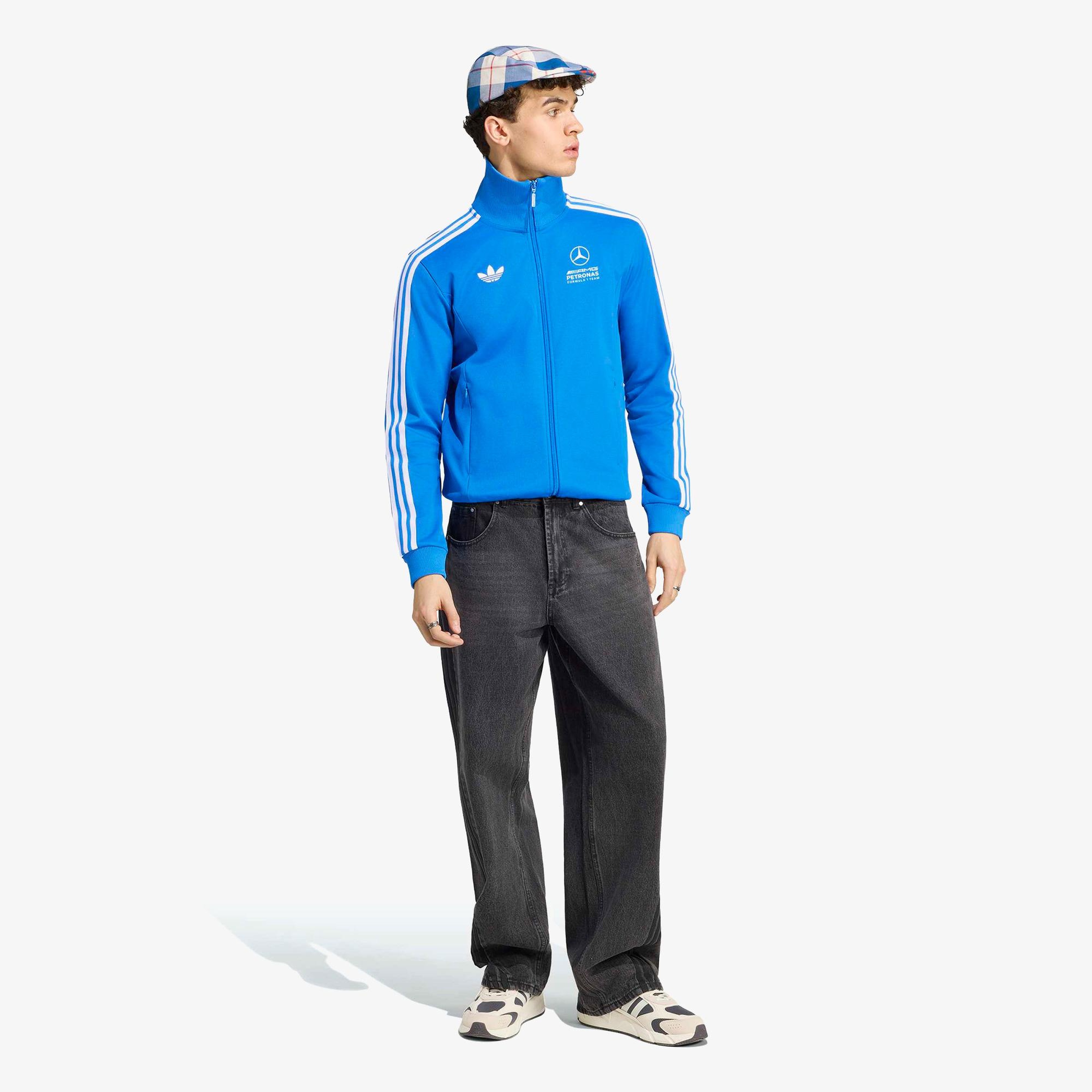 adidas Mercedes - Amg Petronas Formula 1 Team Erkek Mavi Cardigan